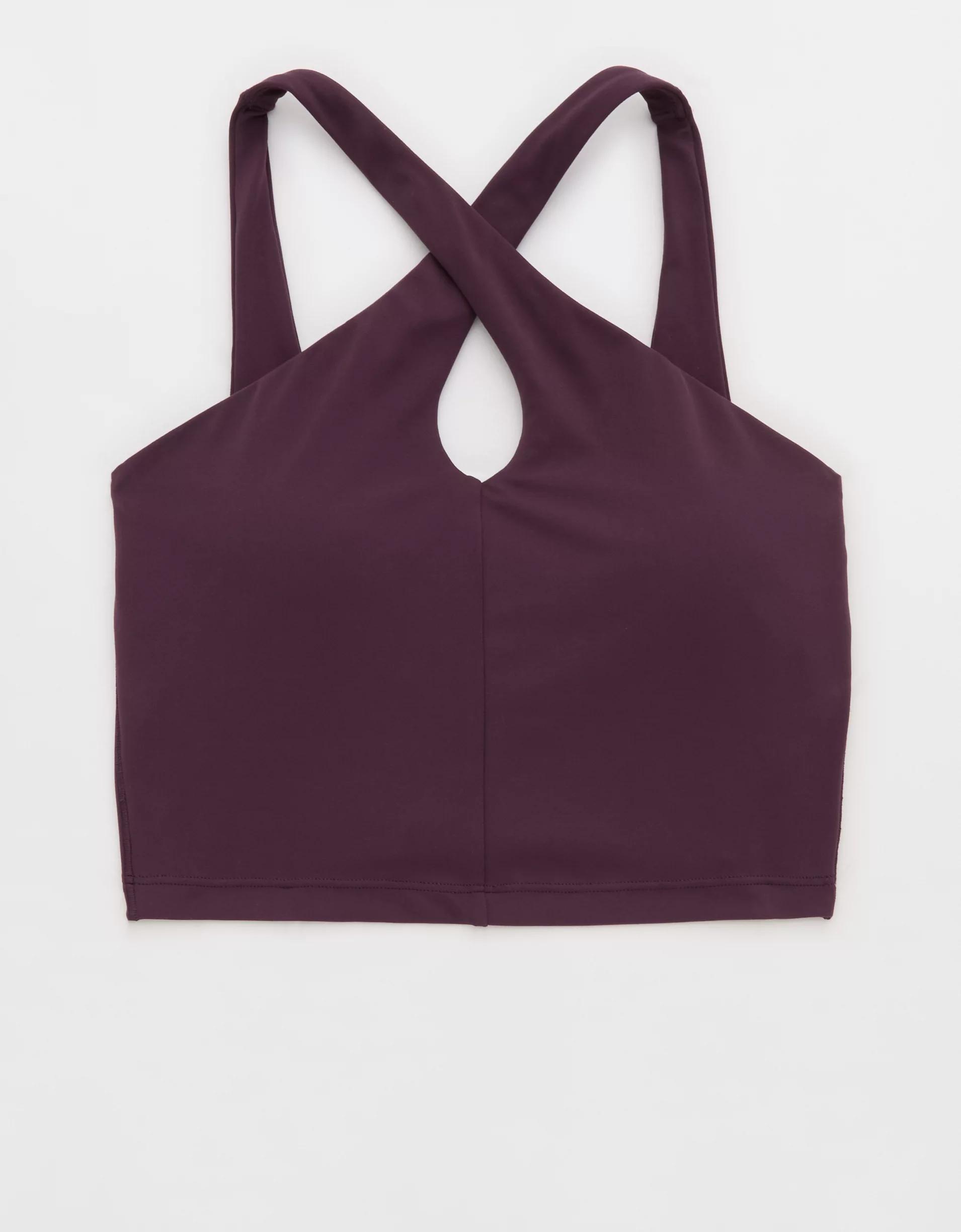 OFFLINE By Aerie Real Me XTRA Criss Cross High Neck Sports Bra Product Image