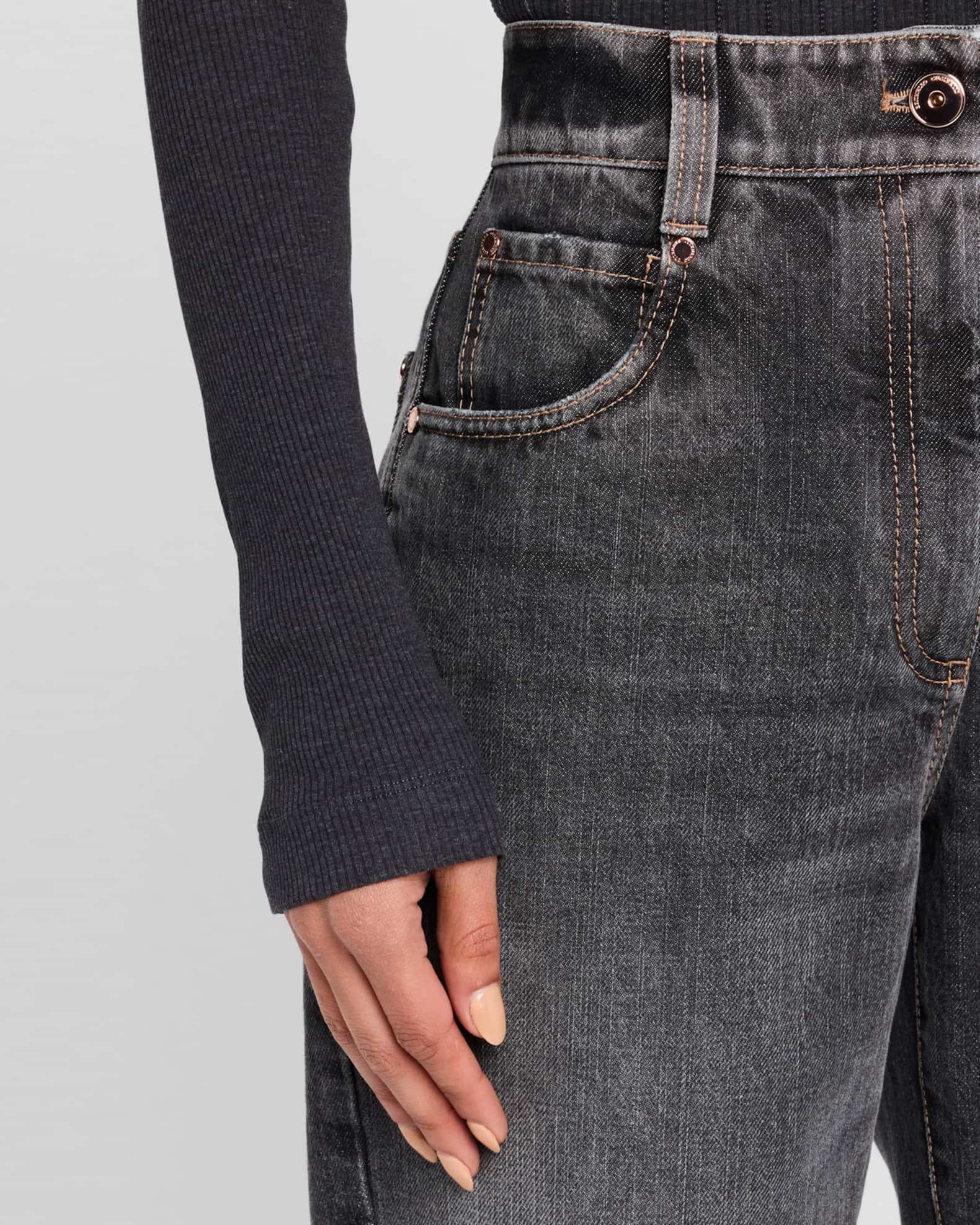 Vintage Wash Square Denim Jeans Product Image