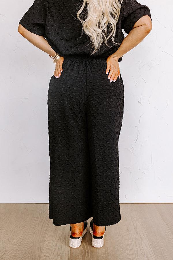 Martinis In Manhattan High Waist Jacquard Pants Curves Product Image