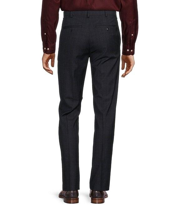 Roundtree & Yorke TravelSmart Straight Fit Plaid Dress Pants Product Image