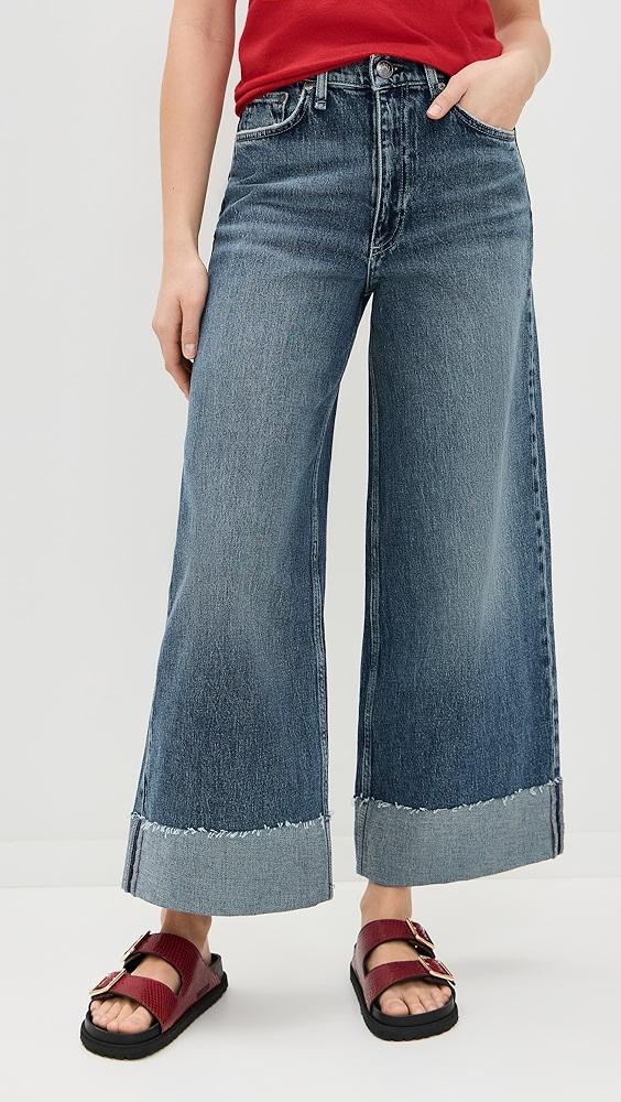 rag & bone Sofie High Rise Ankle Wide Leg Jeans | Shopbop Product Image
