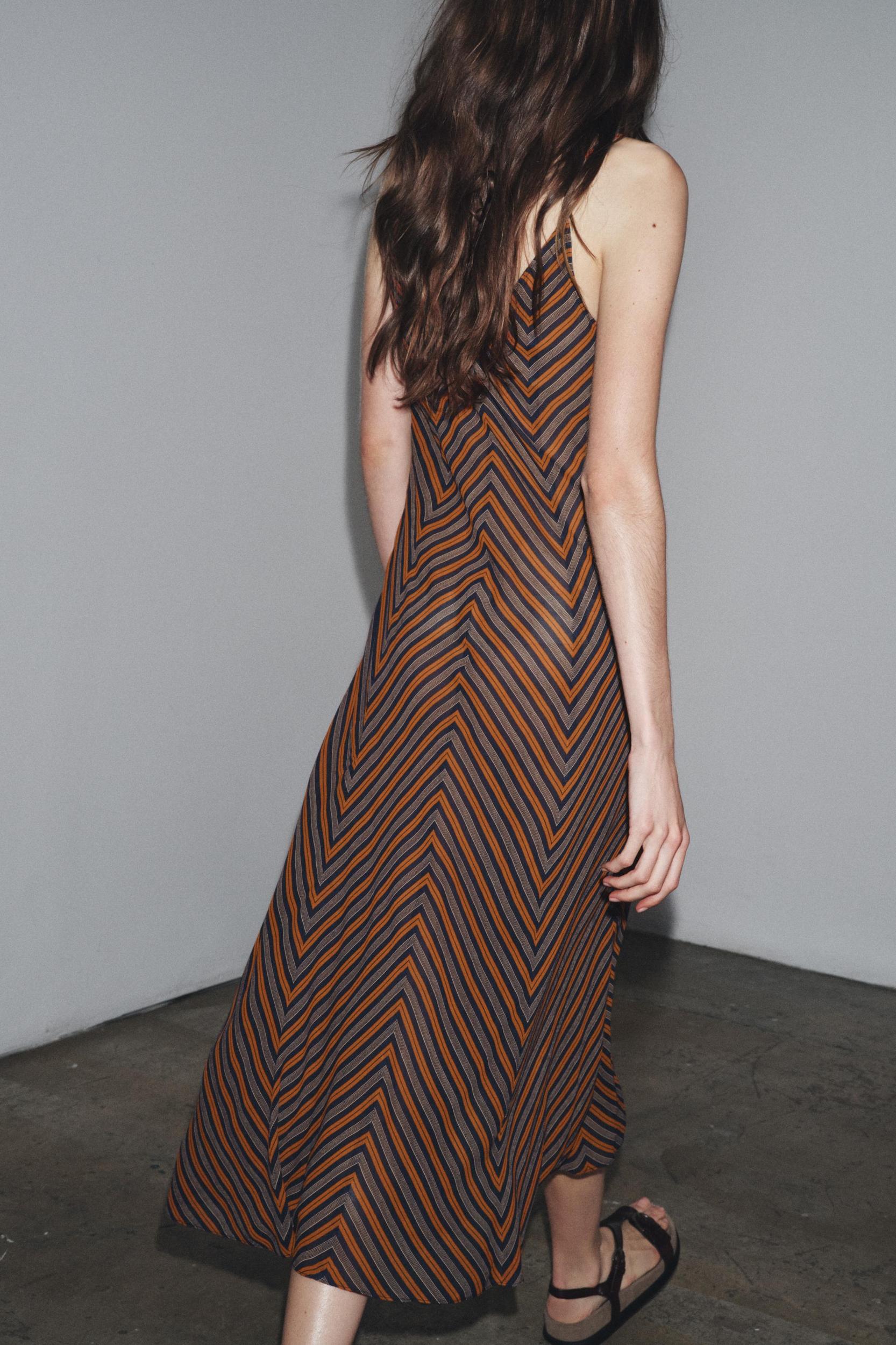 ZW COLLECTION STRIPED SLIP DRESS Product Image