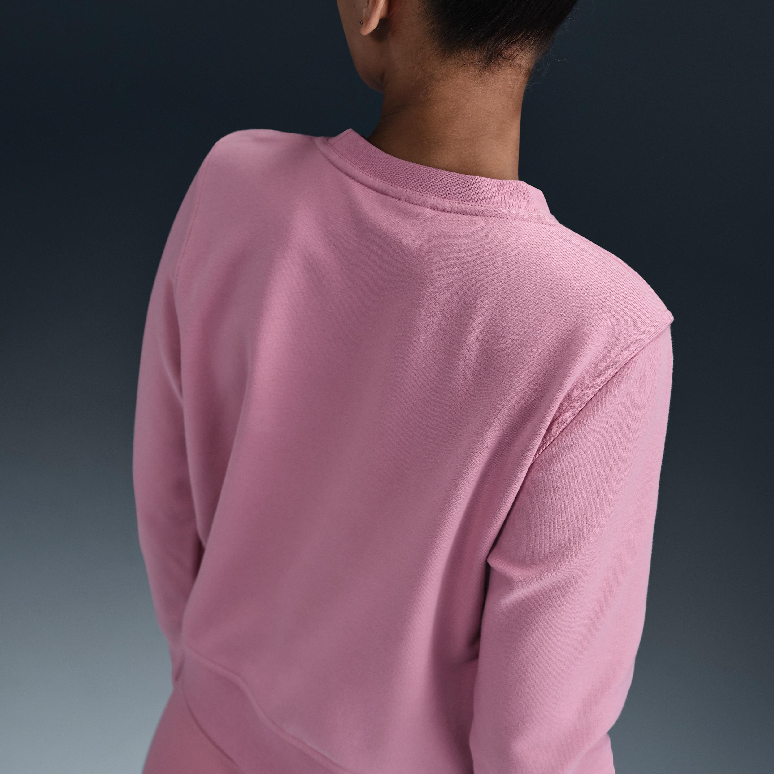 Nike Women's Dri-FIT One Crew-Neck French Terry Sweatshirt Product Image