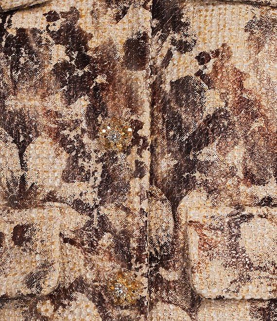 Muse by Marchesa Coordinating Rhodes Foil Tweed Skirt Product Image