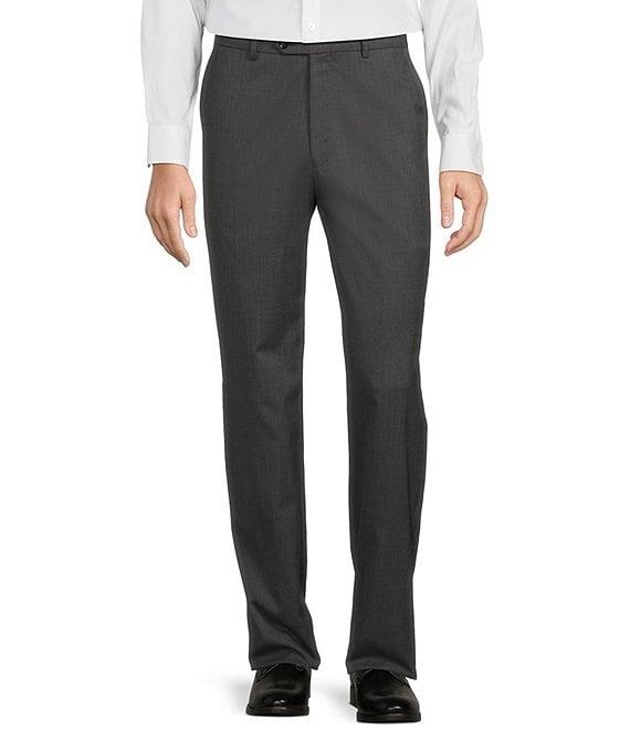 Hart Schaffner Marx Chicago Classic Fit Flat Front Solid Dress Pants Product Image