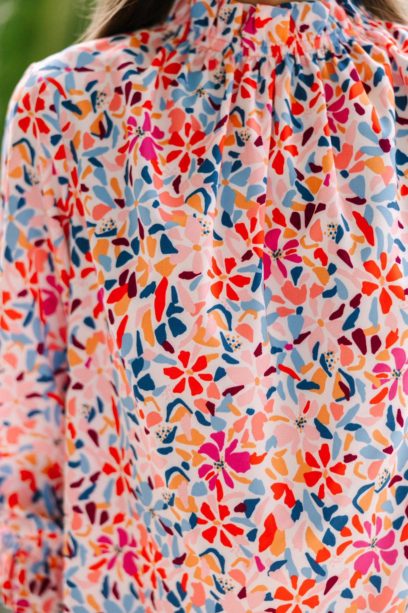 Tried and True White Floral Blouse Female Product Image