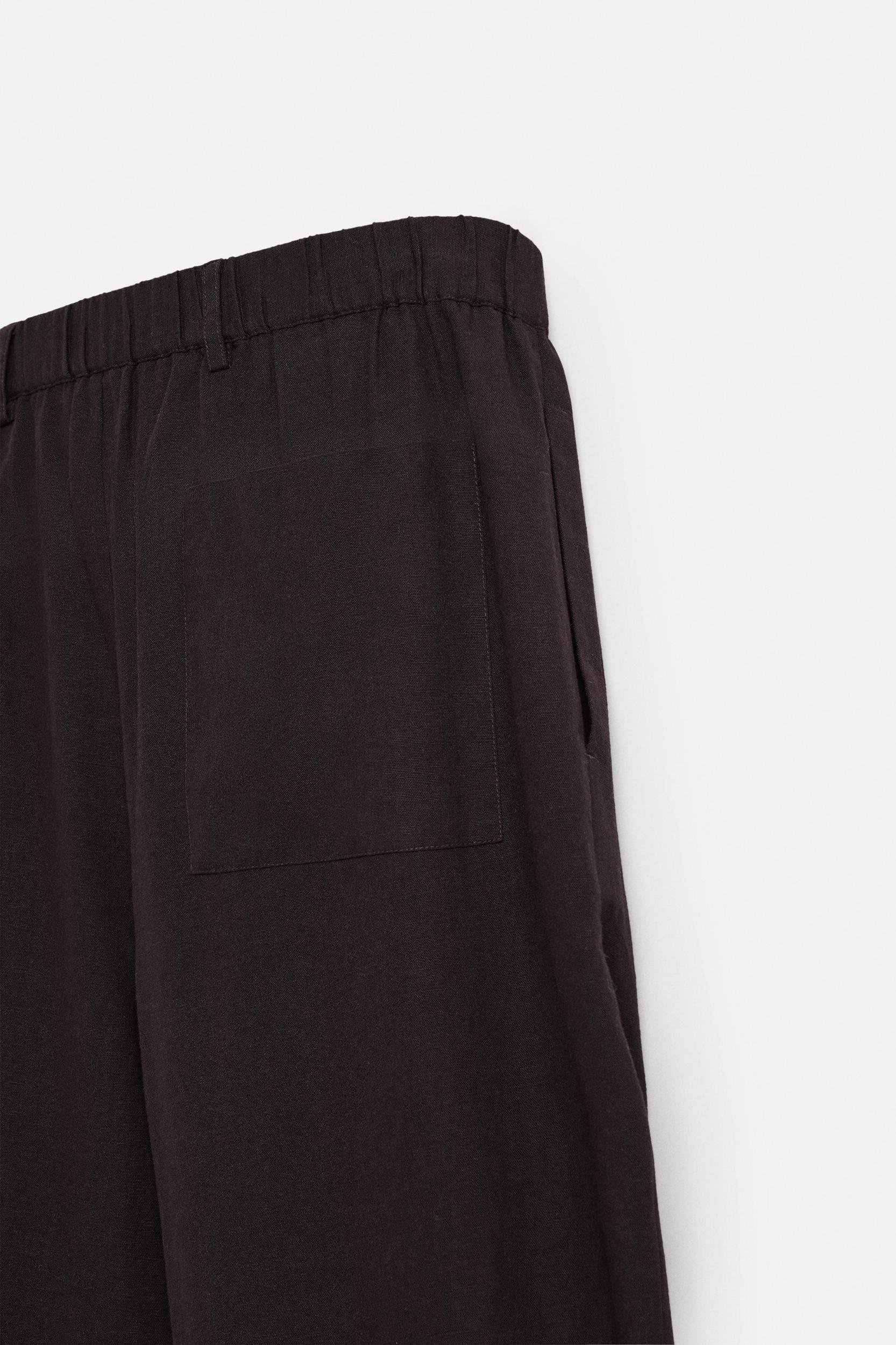 PLEATED COTTON - LINEN PANTS Product Image