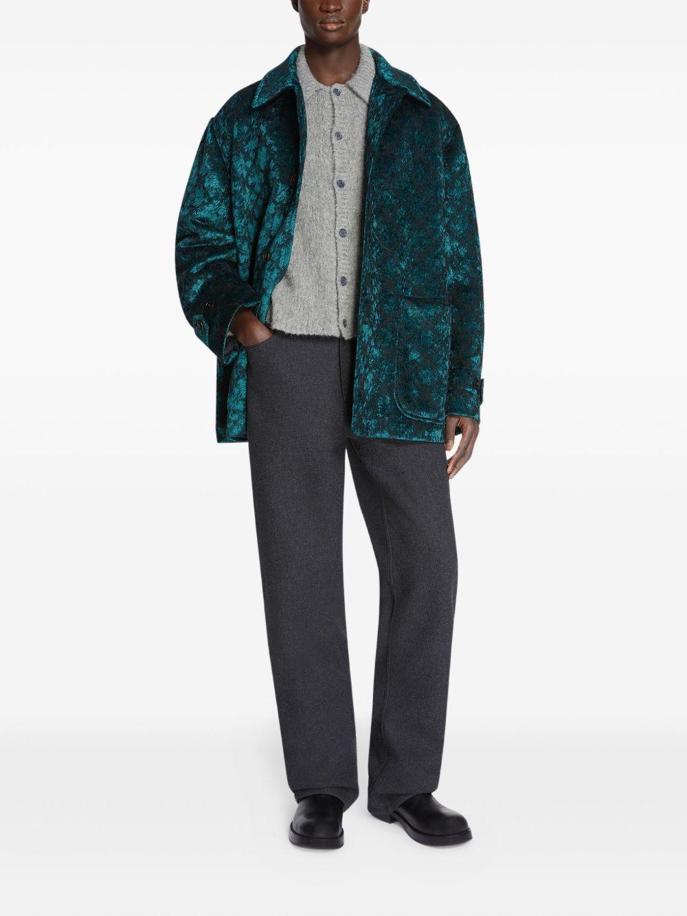 jacquard single-breasted blazer Product Image