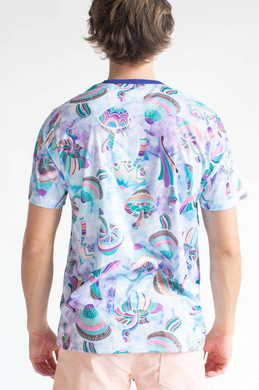 Pastel Mushrooms Tie Dye T-Shirt Product Image