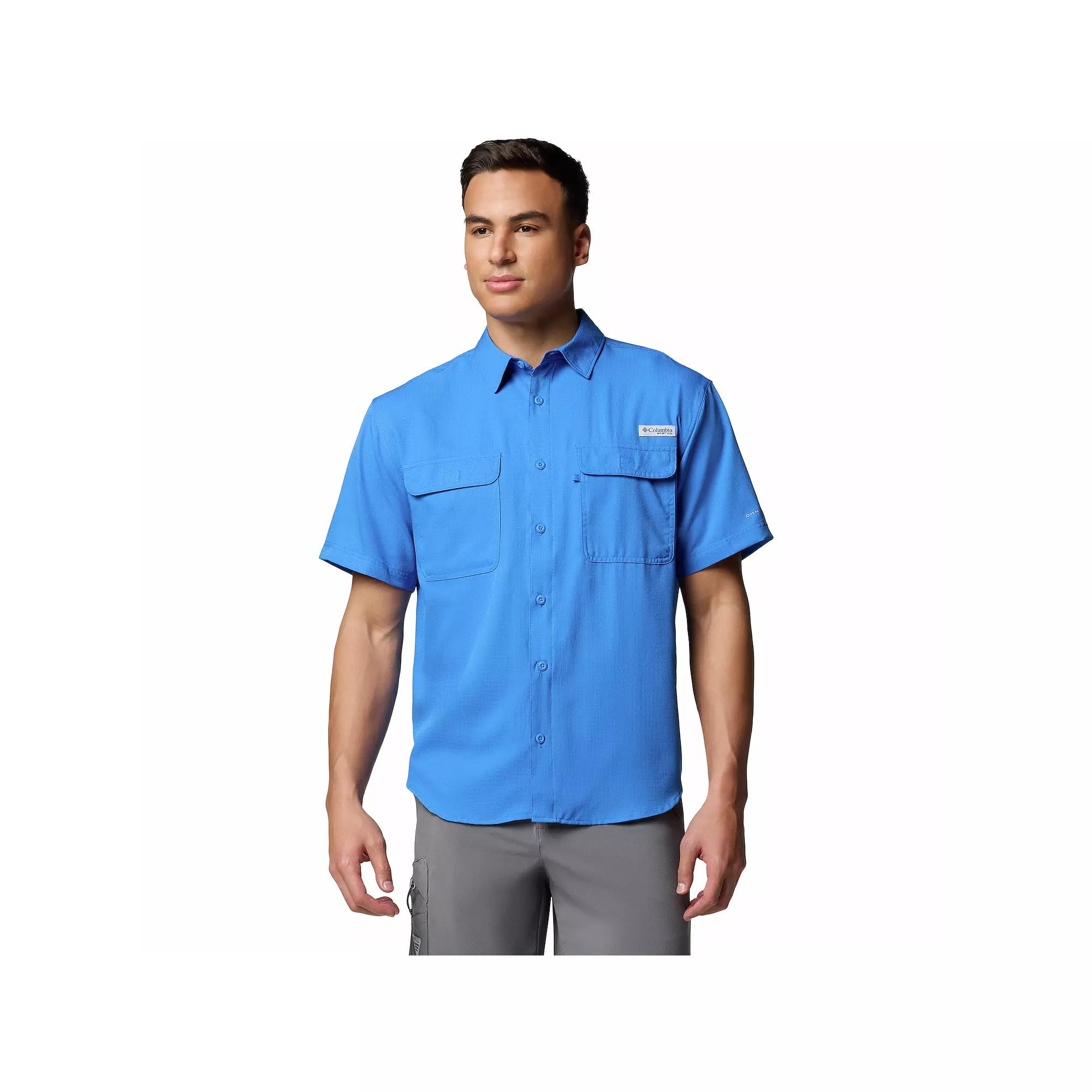Men's Columbia PFG Backwater Short Sleeve Shirt,  Product Image