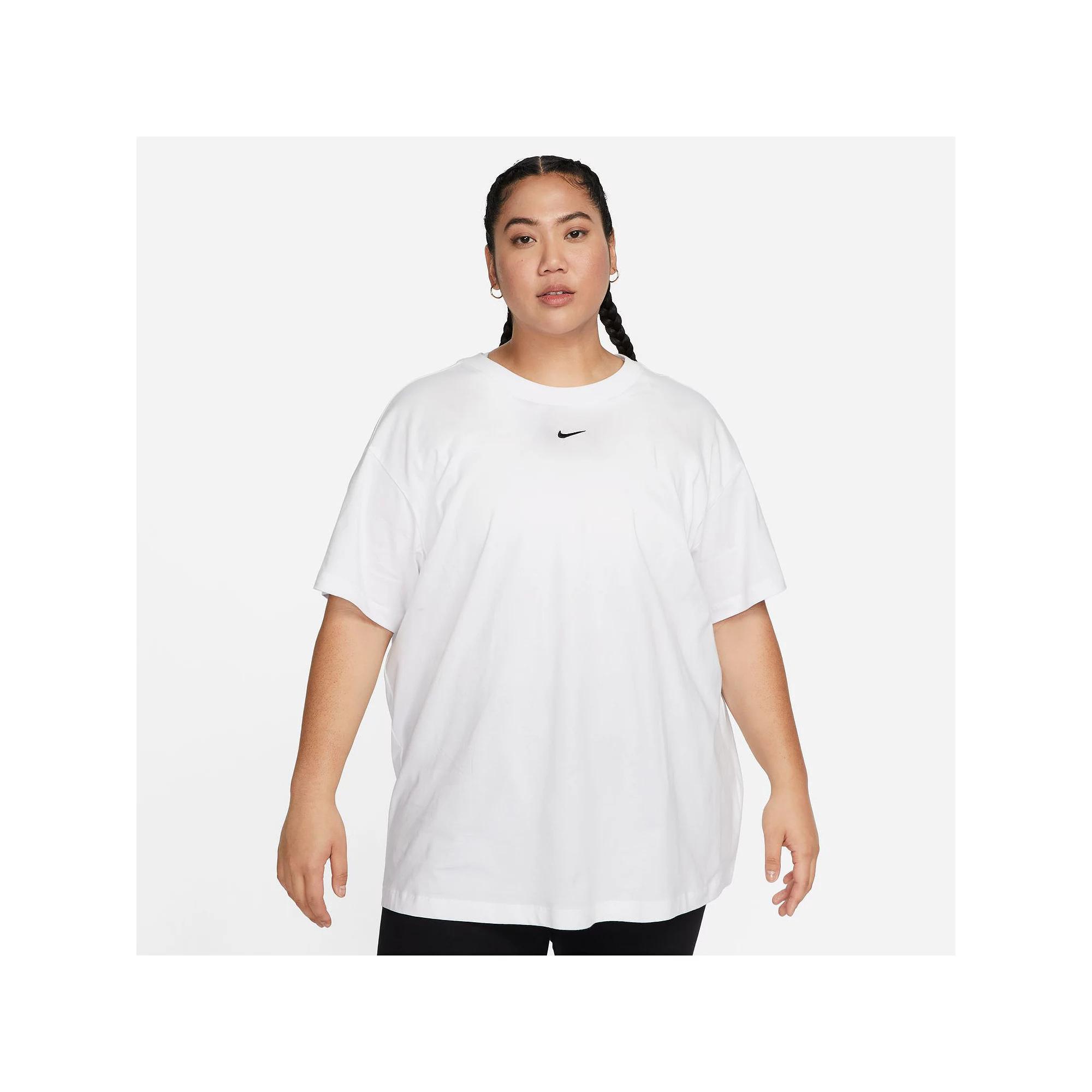 Womens Nike Sportswear Essential T-Shirt (Plus Size) | FJ2739-100 Product Image