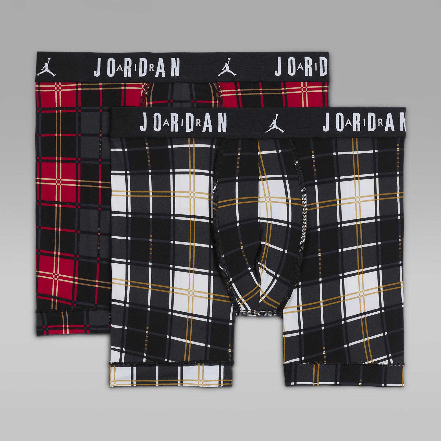 Jordan Dri-FIT Men's Plaid Boxer Briefs (2-Pack) Product Image