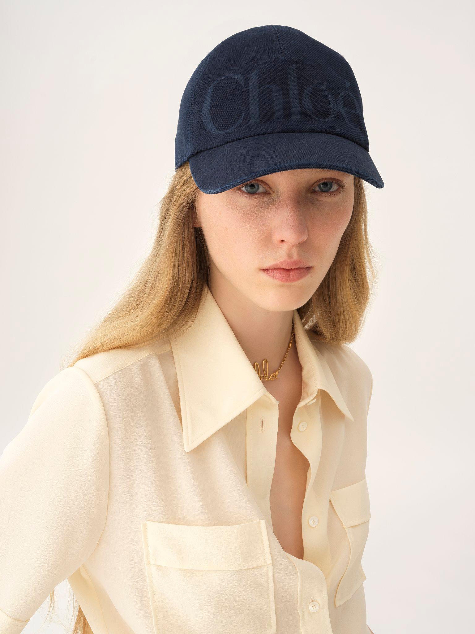 The Chloé Essentials cap in washed cotton Product Image