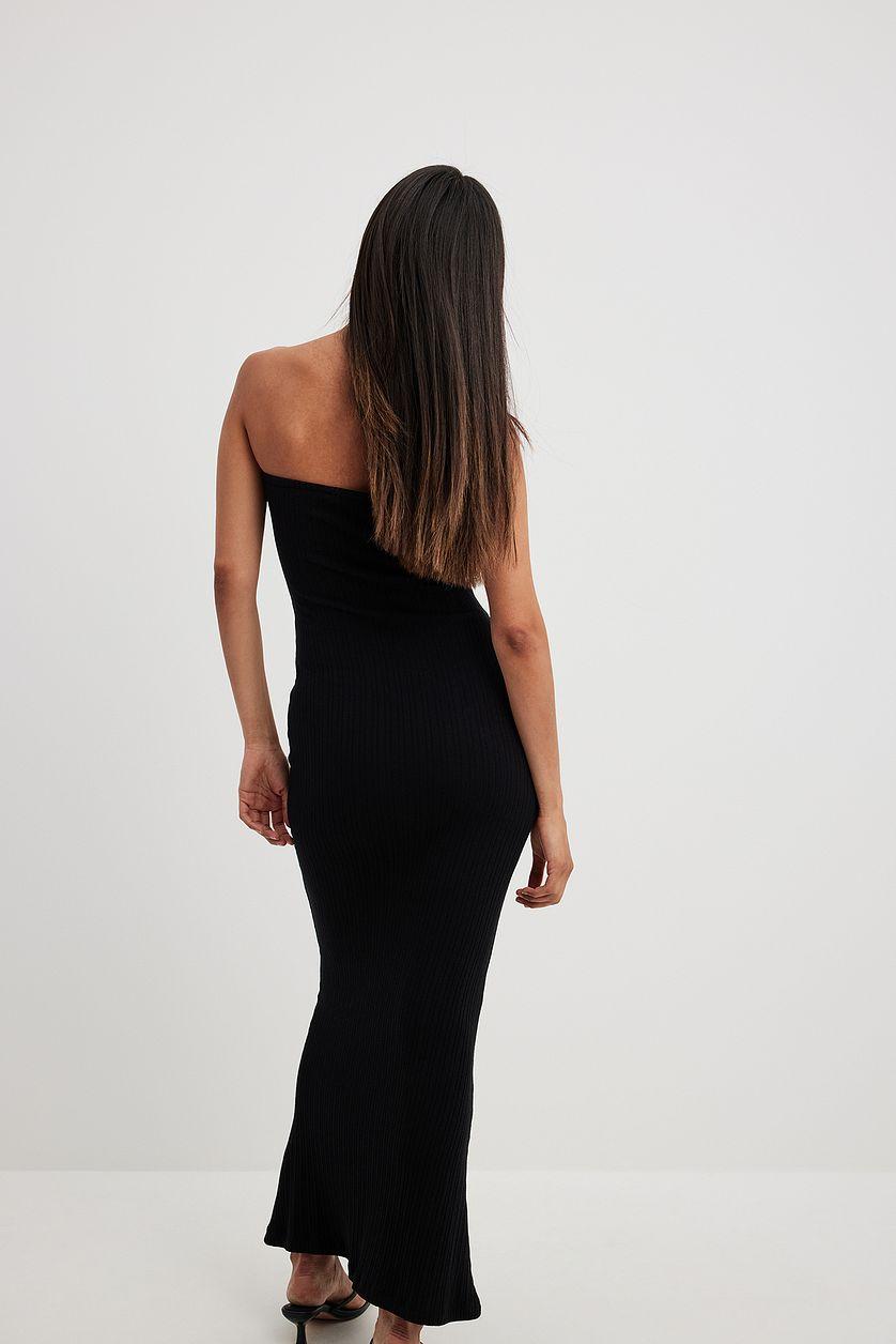 Front Twist Maxi Tube Dress Product Image