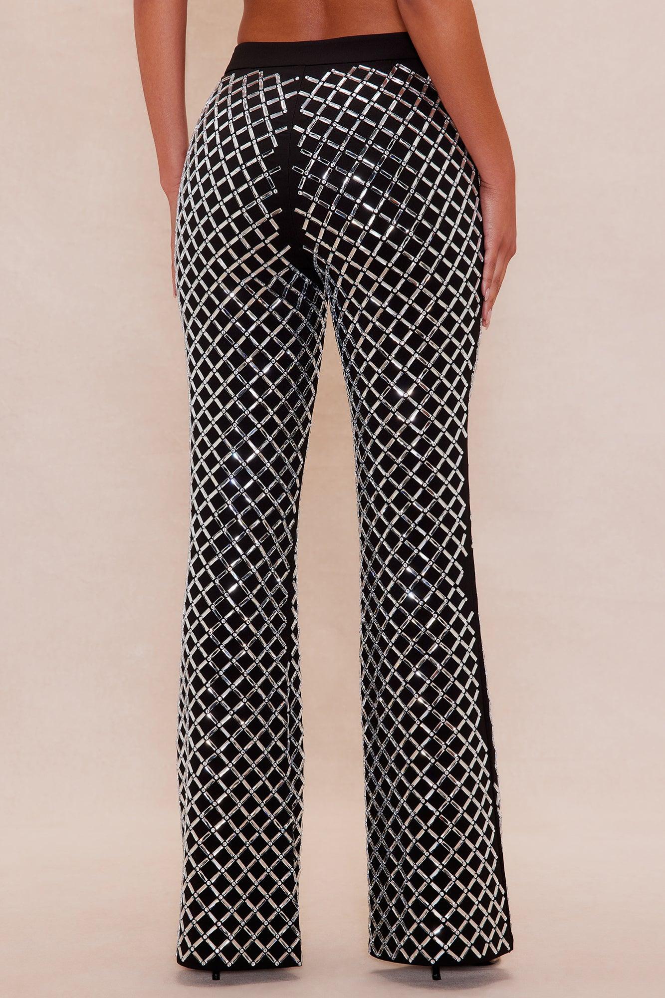 Koko Embellished Flare Pant - Black Female Product Image