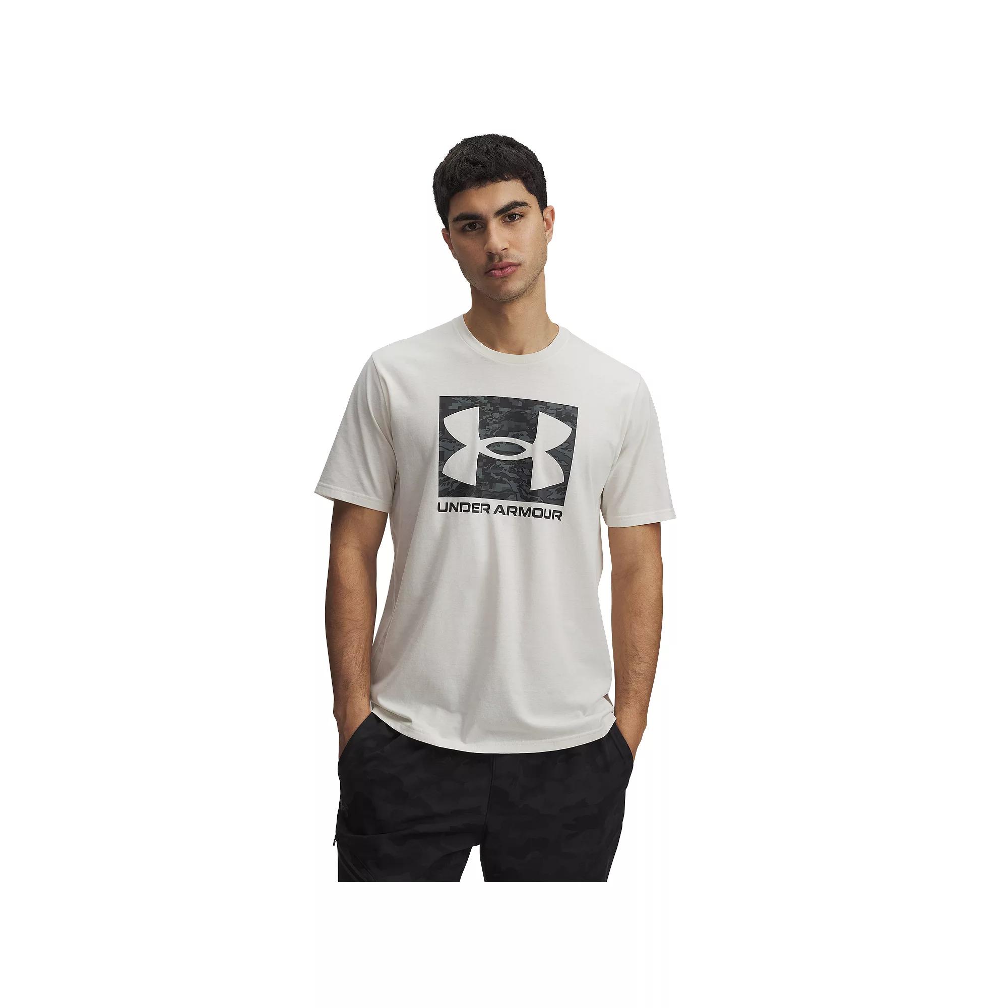 Big & Tall Under Armour Camo Boxed Logo Tee, Men's,  Product Image