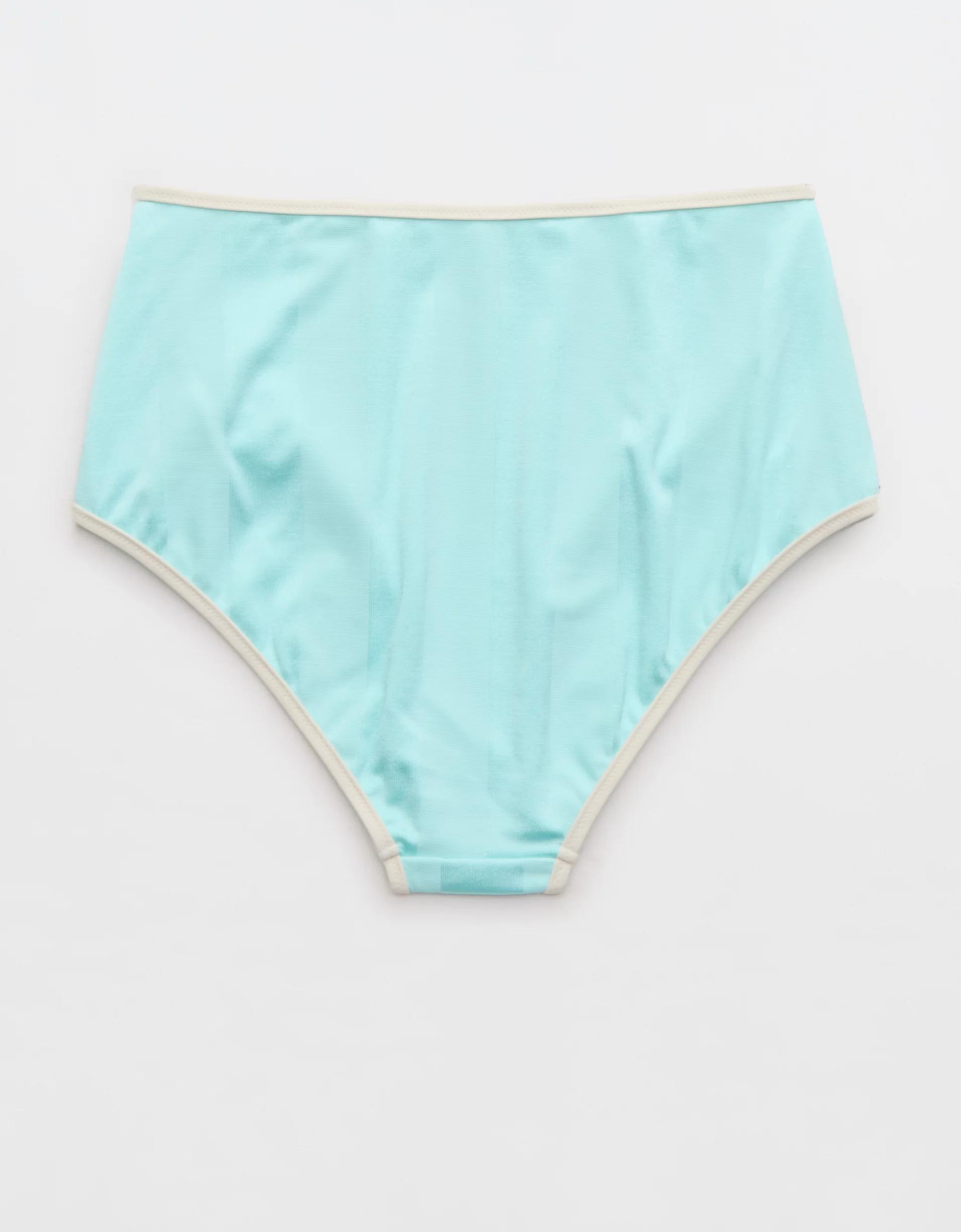 Aerie High Waisted Shine Bikini Bottom Product Image