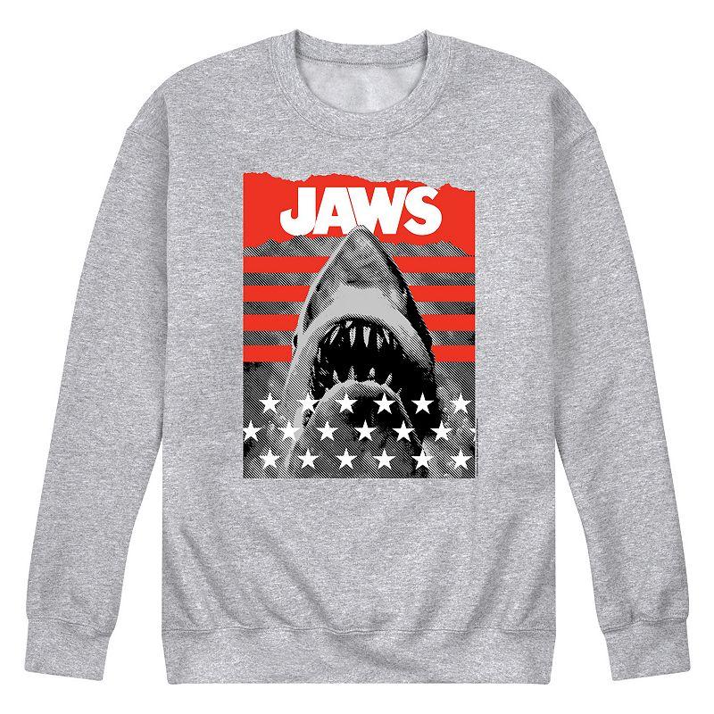Men's Jaws Stripes And Stars Fleece Sweatshirt,  Product Image