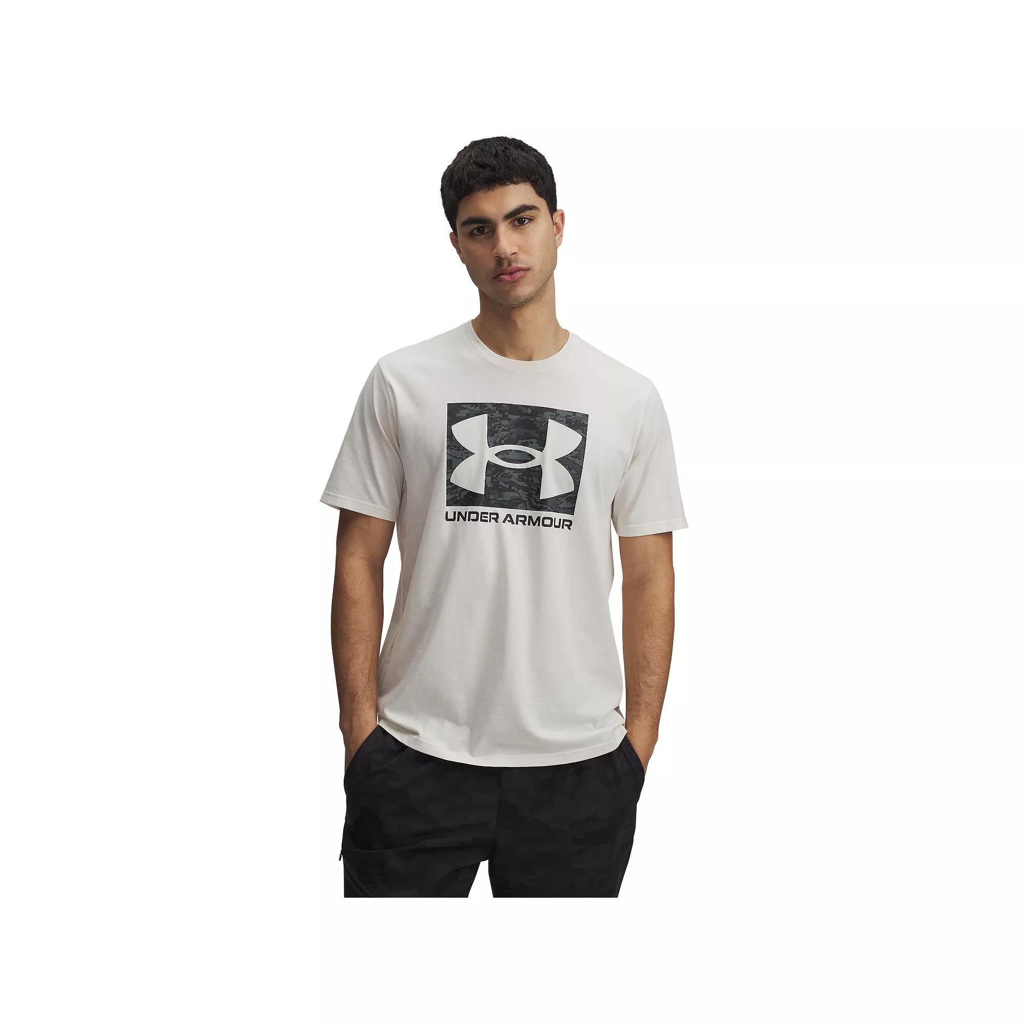 Big & Tall Under Armour Camo Boxed Logo Tee, Men's,  Product Image