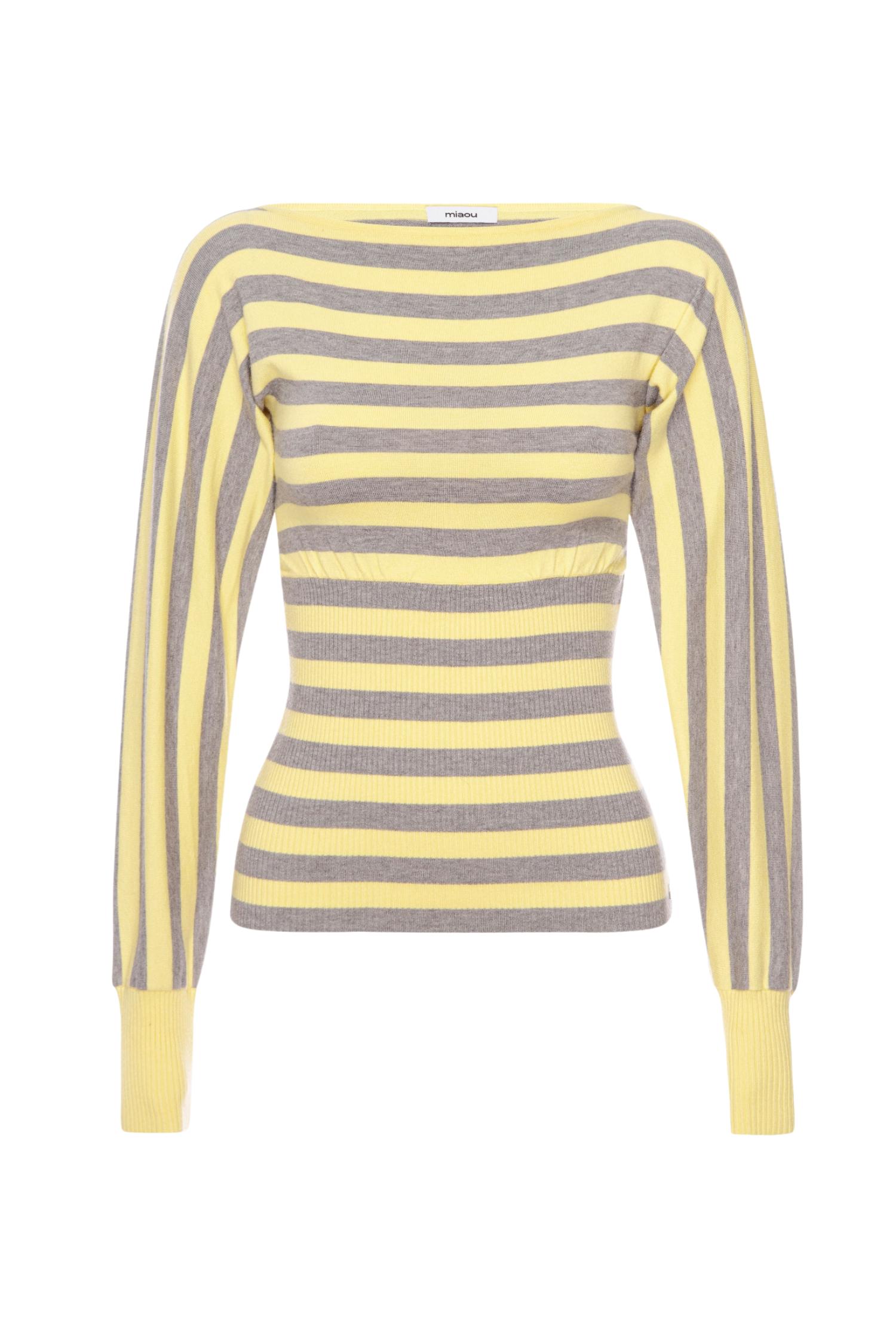 ODESSA TOP - BUTTER STRIPE Product Image