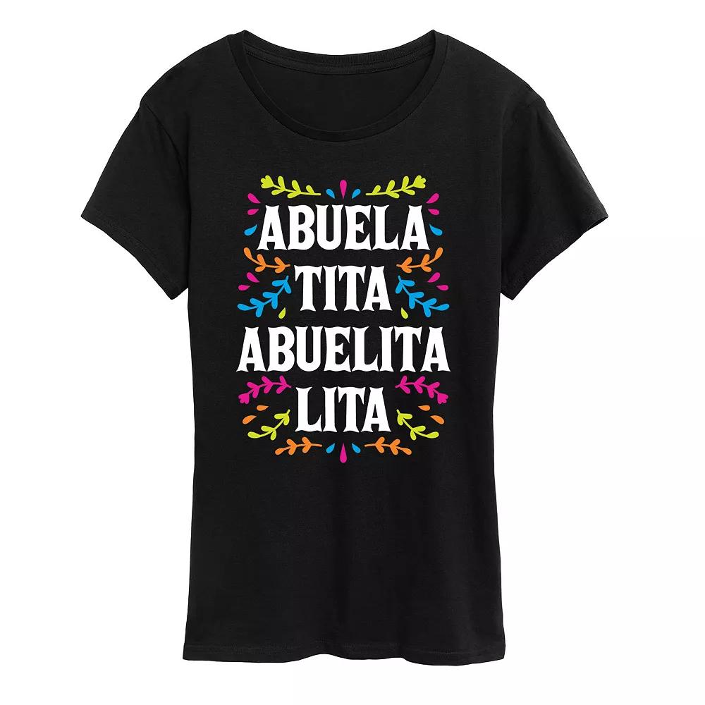 Women's Abuela Names Graphic Tee, Girl's,  Product Image