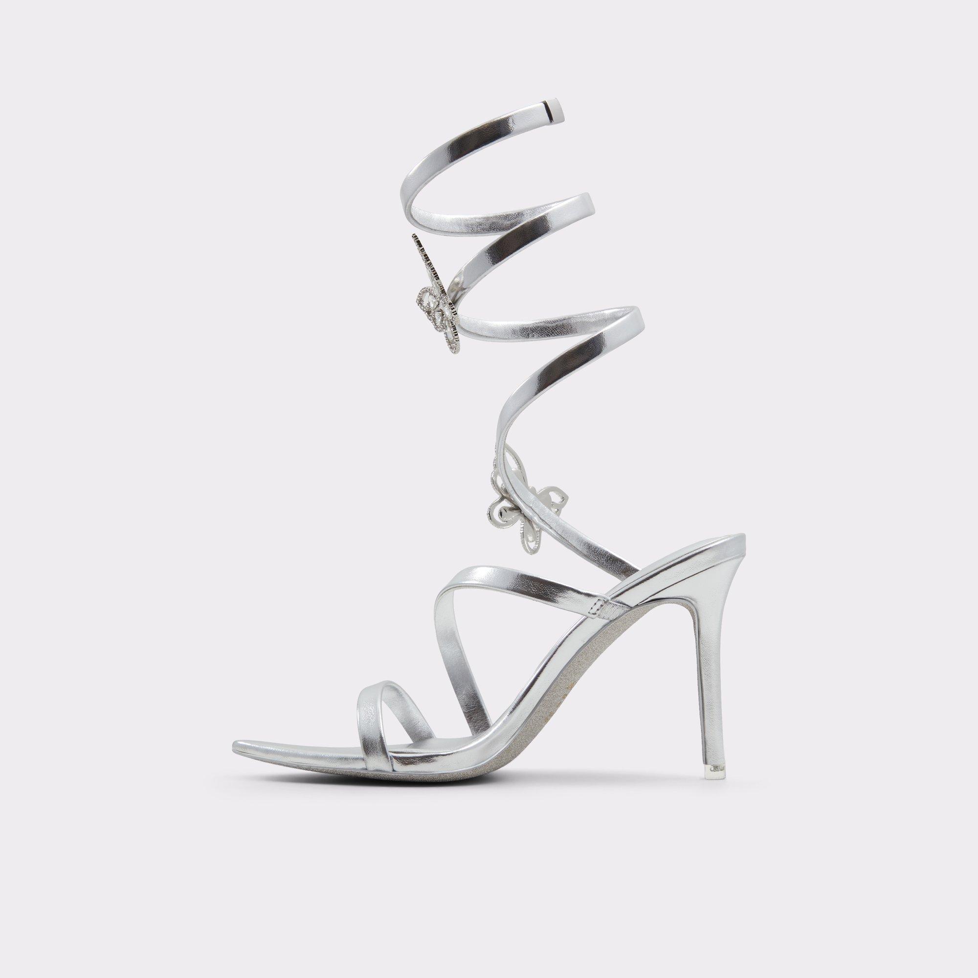 Ocia Silver Women's Strappy sandals | ALDO US Product Image