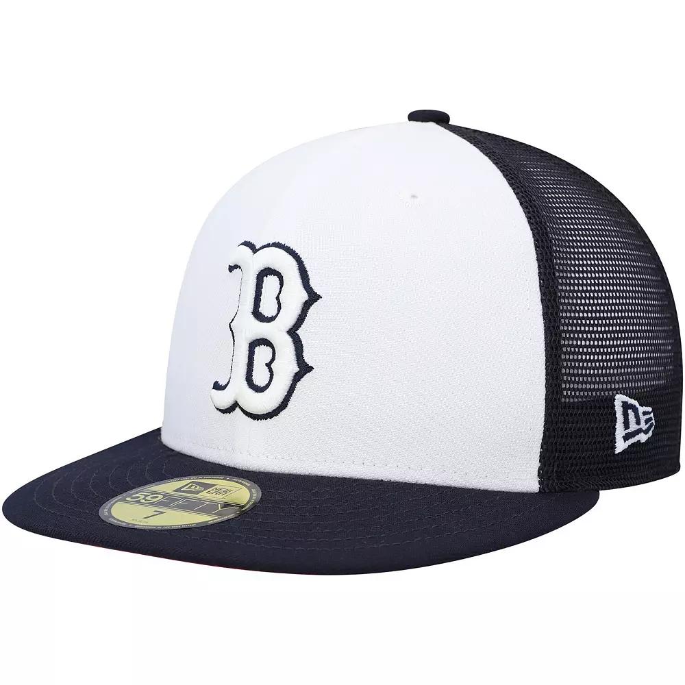 Men's New Era  Navy/White Boston Red Sox 2023 On-Field Batting Practice 59FIFTY Fitted Hat, Size: 7 1/8 Product Image