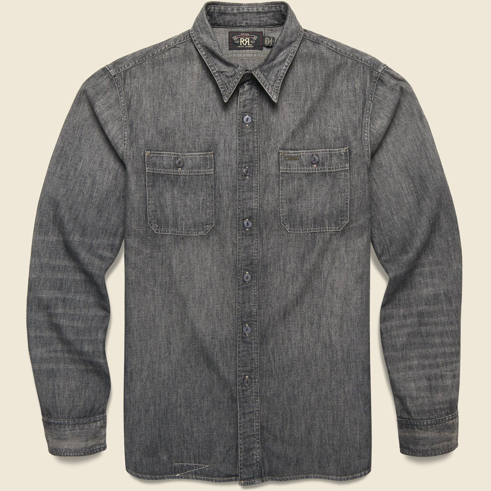 Denim Workshirt - Black Product Image