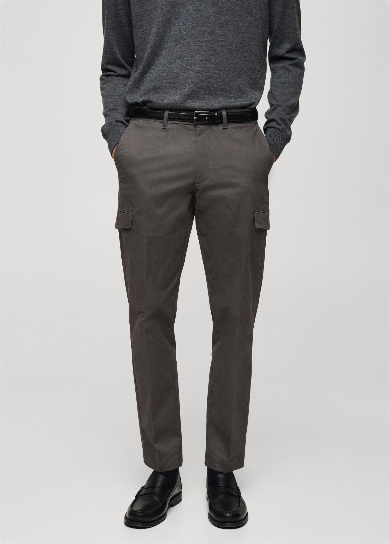 Regular-fit cotton cargo pants - Men | MANGO USA Product Image