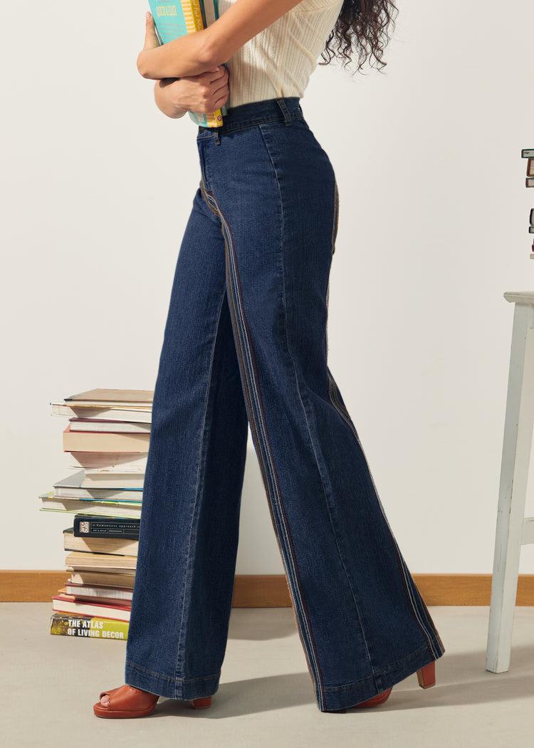 Rainbow With Me Wide-Leg Jeans Product Image