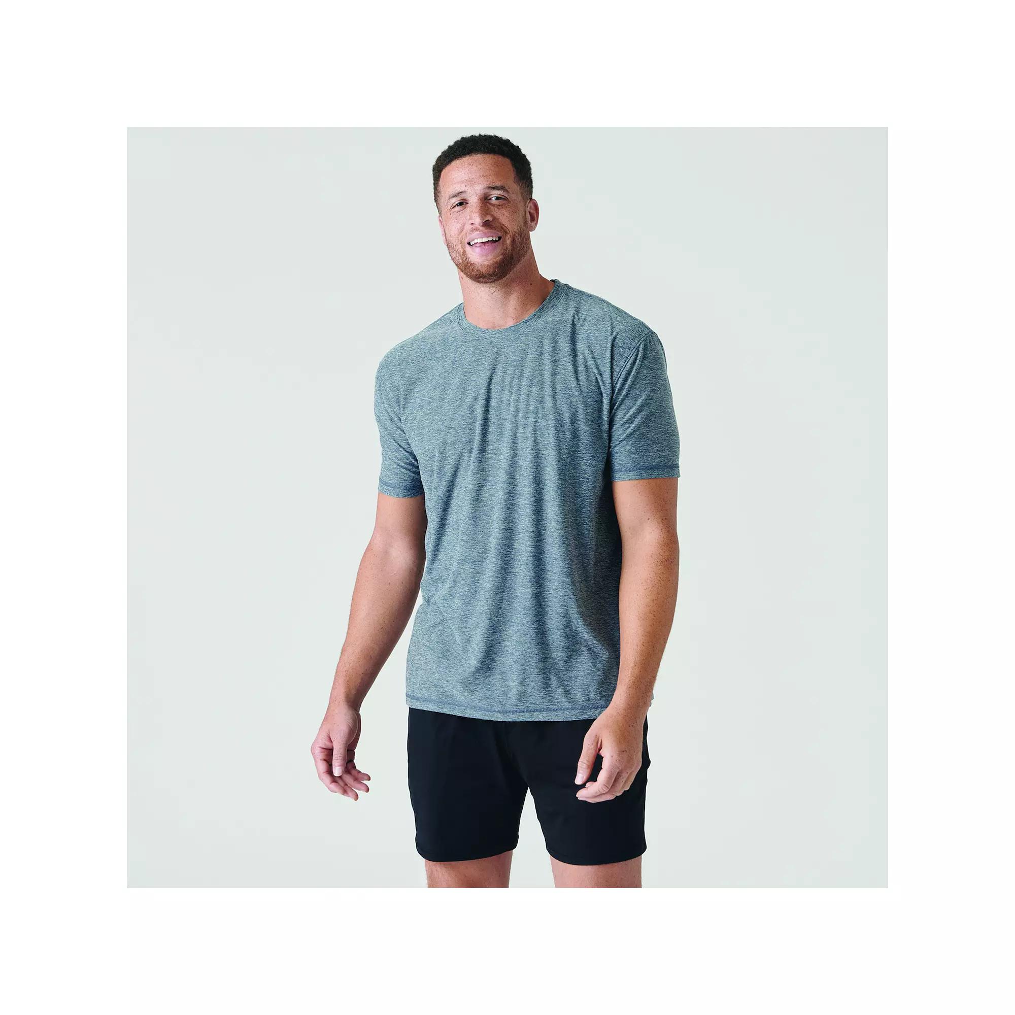 Men's True Classic Mosture-Wicking Crewneck T-Shirt, Size: XL, Grey Navy Product Image
