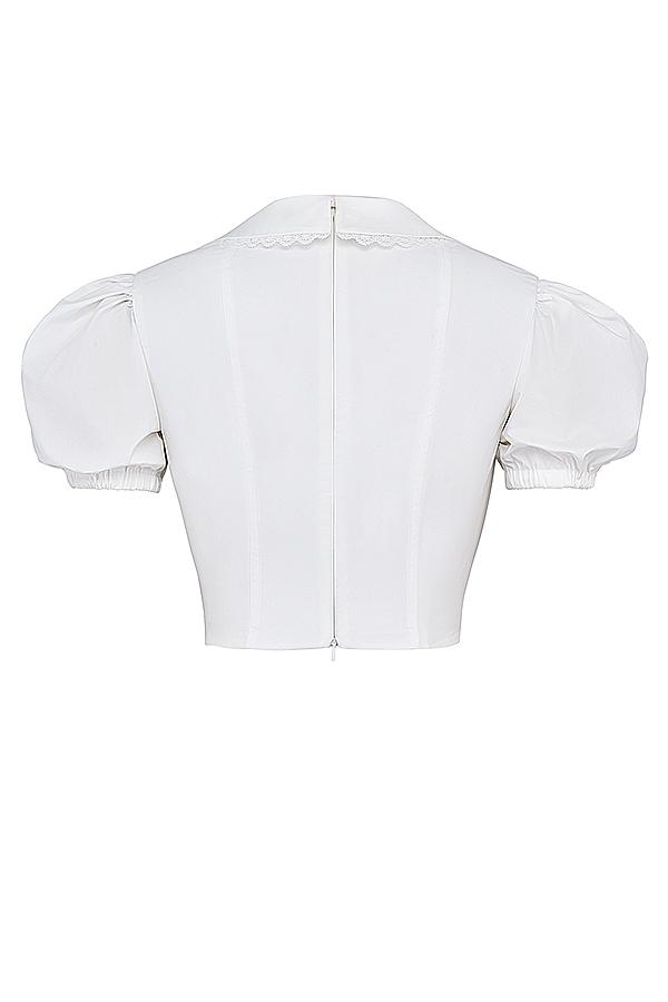 Augusta  white pin tuck top Product Image