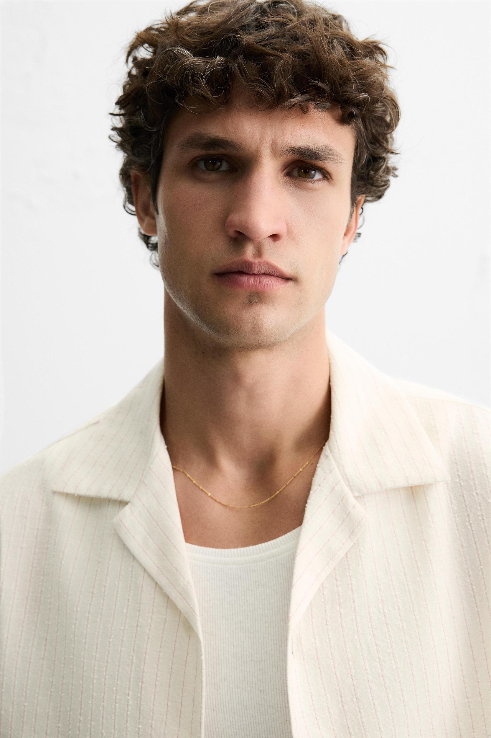 TEXTURED STRIPED SHIRT Product Image