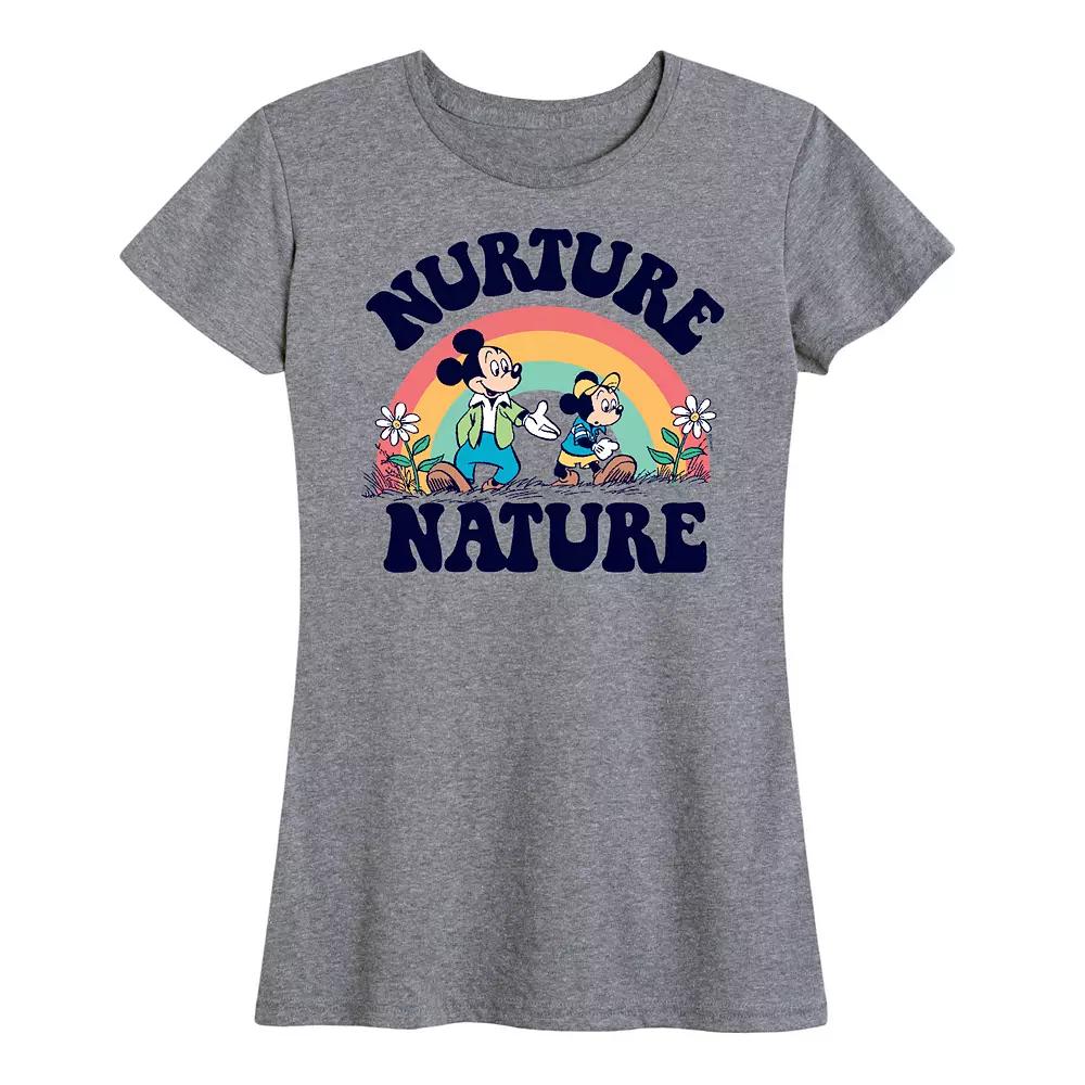 Disney's Mickey Mouse Women's Nurture Nature Graphic Tee,  Product Image