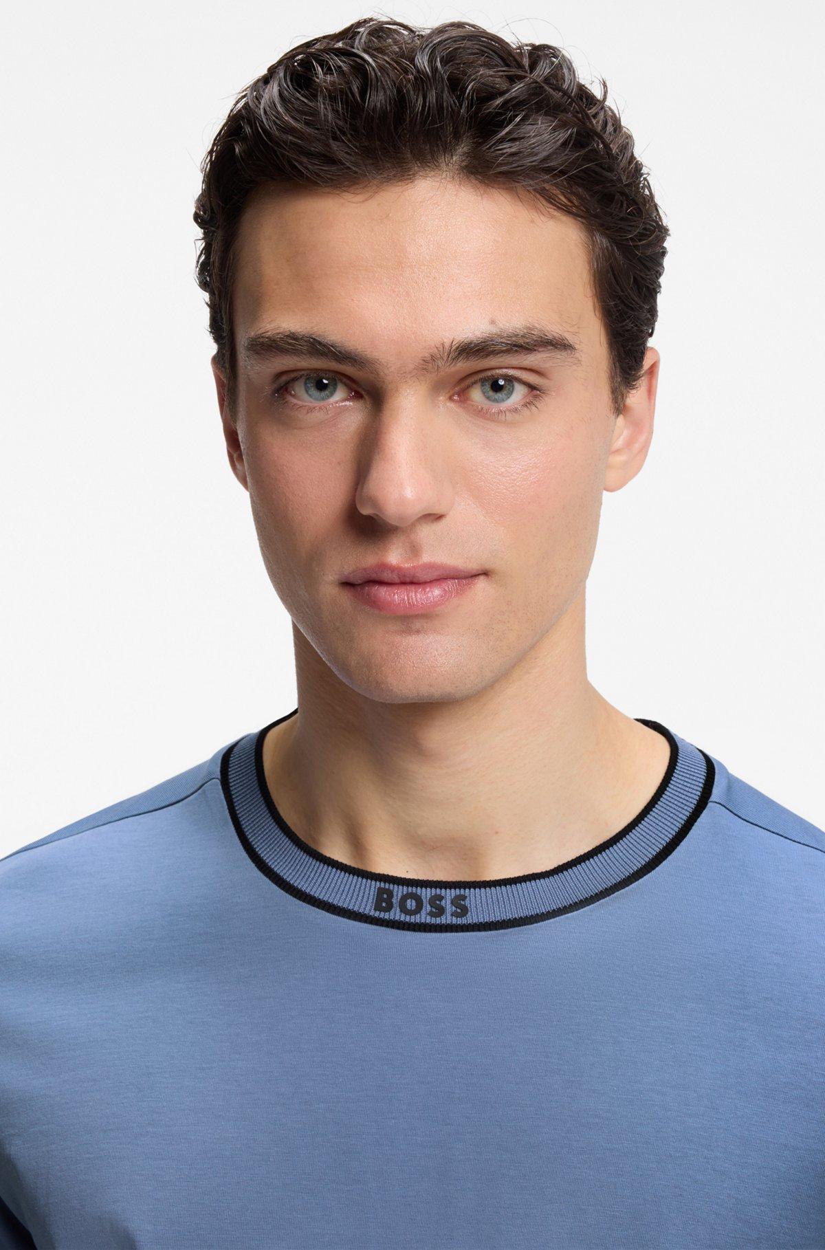 Cotton T-shirt with logo crew neck Product Image