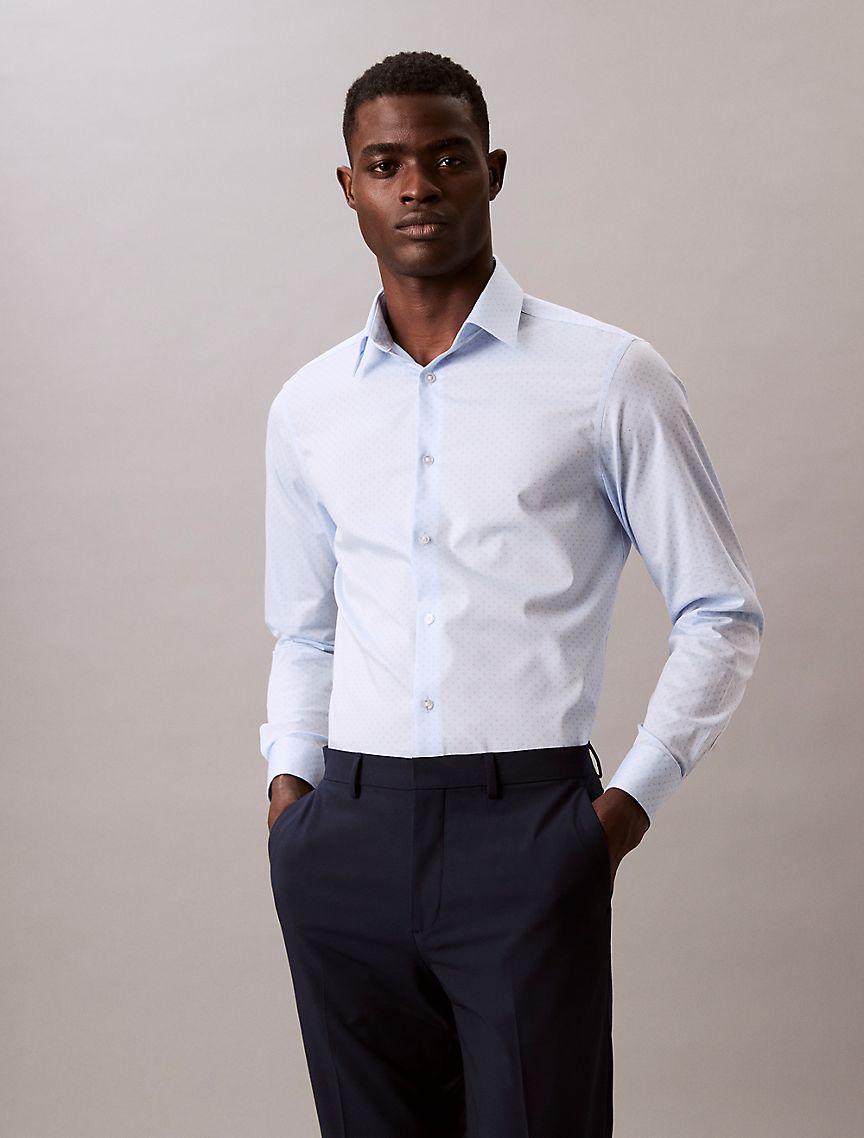 Steel Solid Slim Fit Button-Down Shirt Product Image