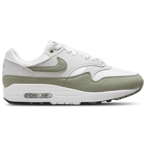Nike Womens Air Max 1 Casual Shoes in White/Light Army/Natural Grey Product Image