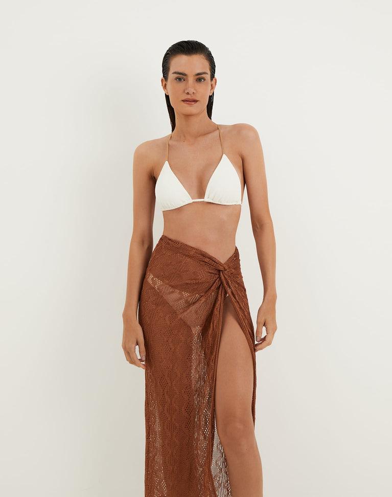 Knit Karen Midi Skirt - Éclair Product Image