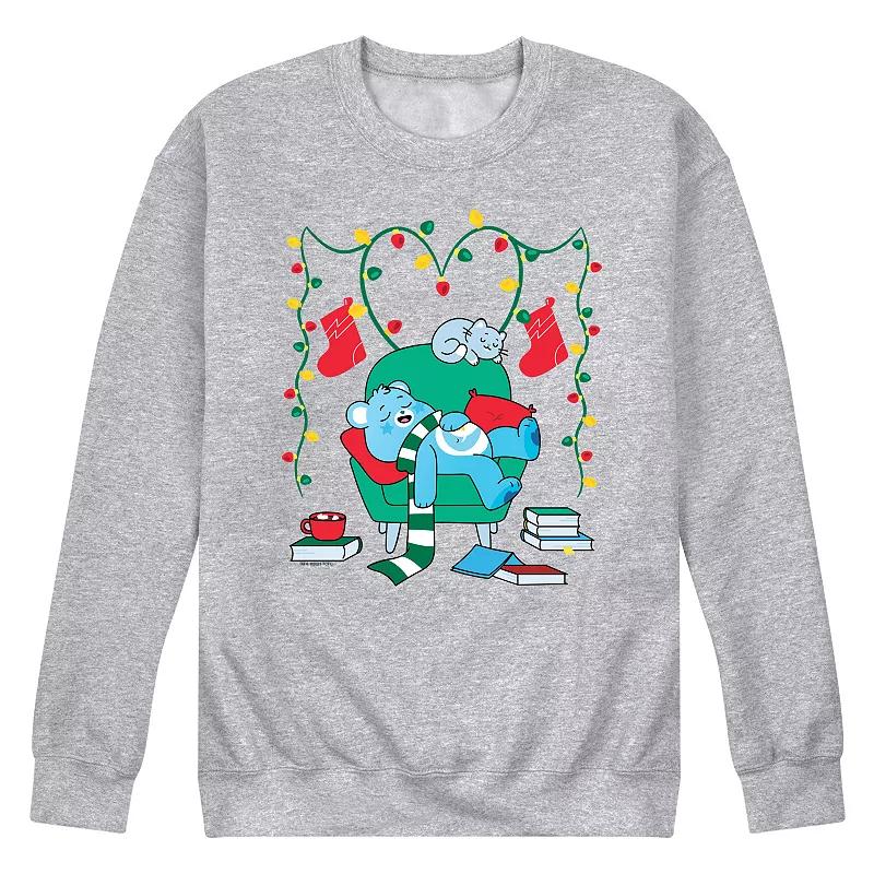 Men's Care Bears Cozy Christmas Graphic Fleece Pullover,  Product Image