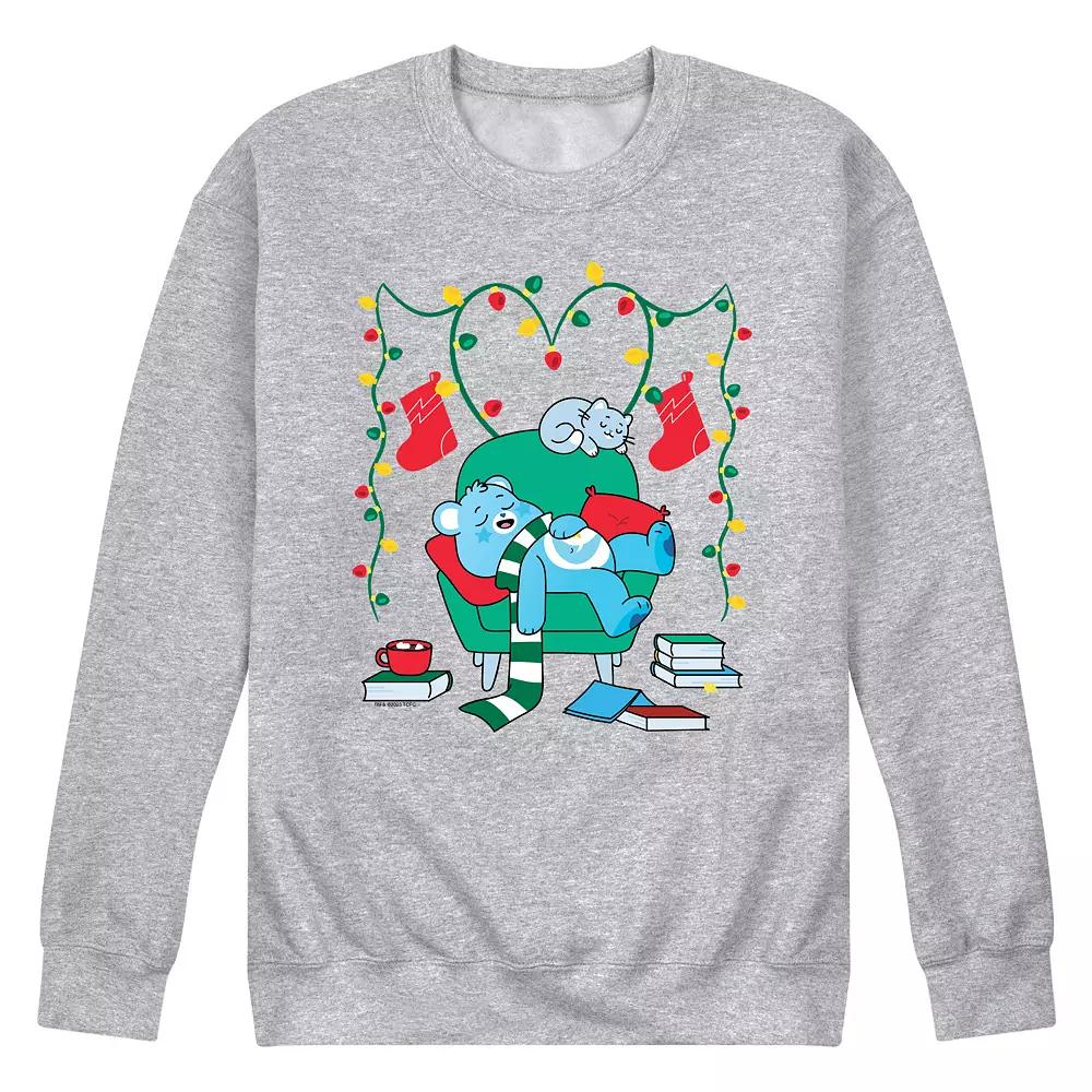 Men's Care Bears Cozy Christmas Graphic Fleece Pullover,  Product Image