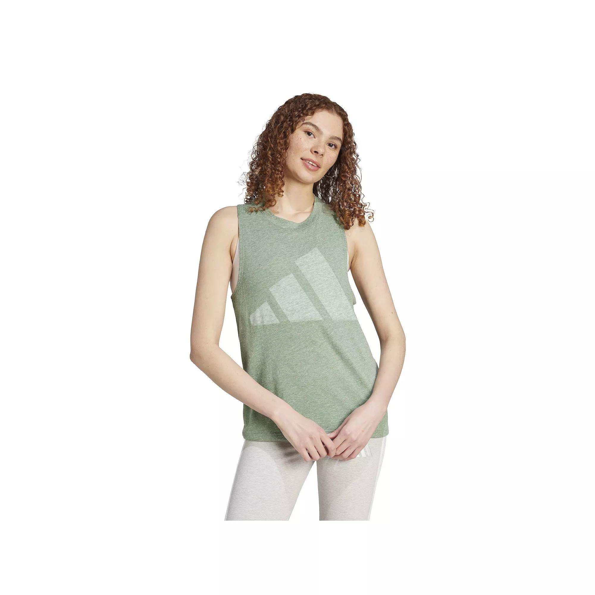 Women's adidas Essentials Winners Sportswear Tank Top, Size: XS, Silver Green Product Image