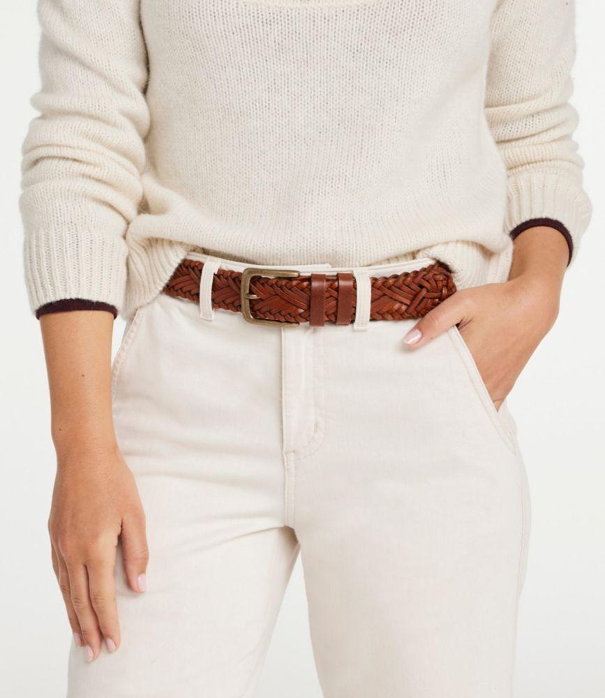 Women's L.L.Bean Braided Leather Belt Product Image