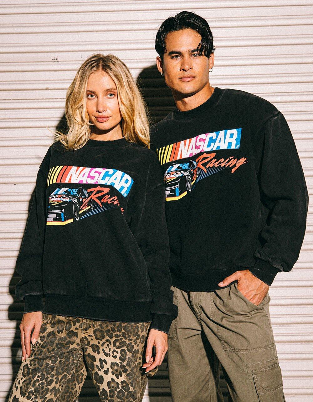 TILLYS x NASCAR Racing Mens Crewneck Sweatshirt - BLACK Product Image