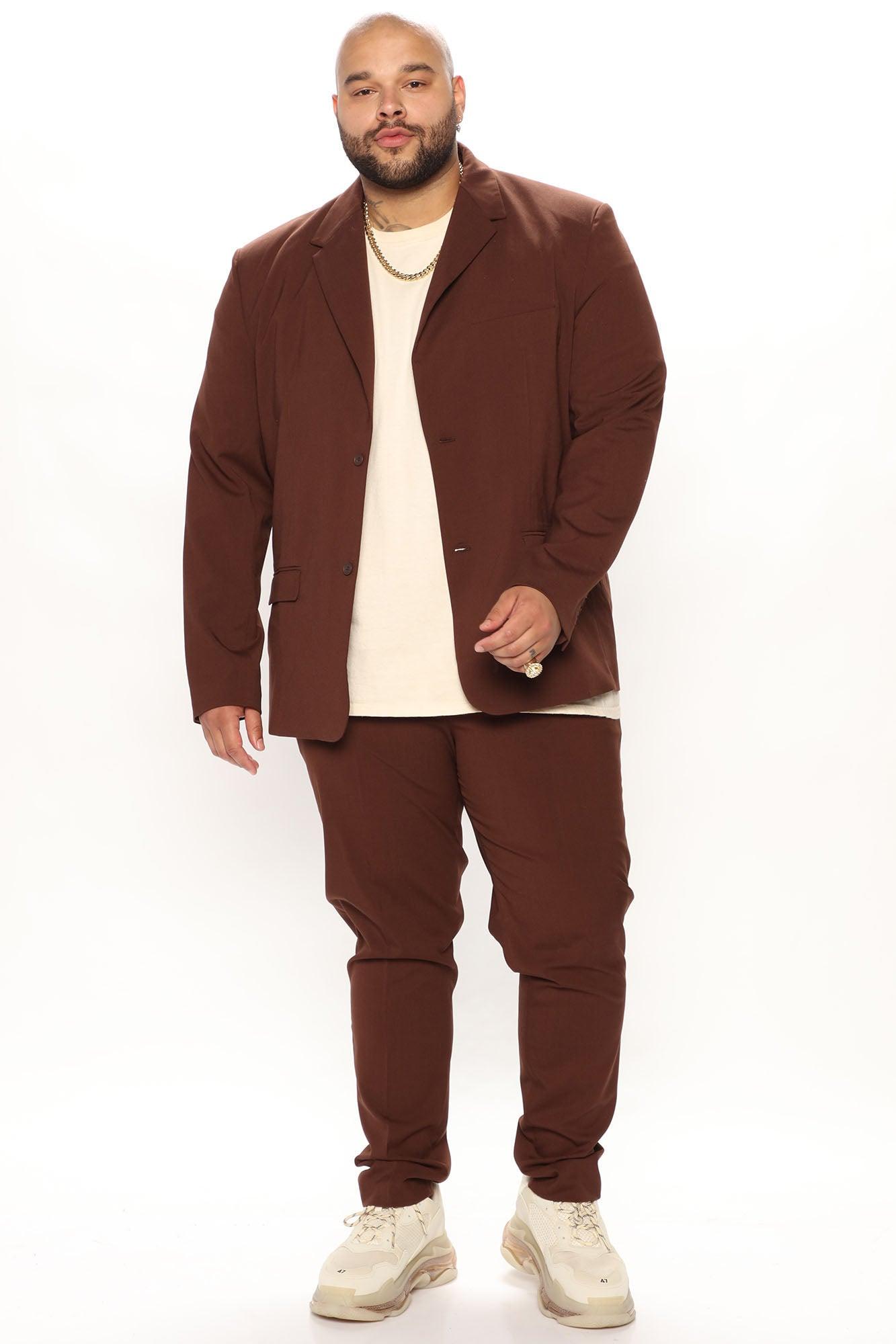 The Modern Stretch Suit Jacket - Brown Product Image