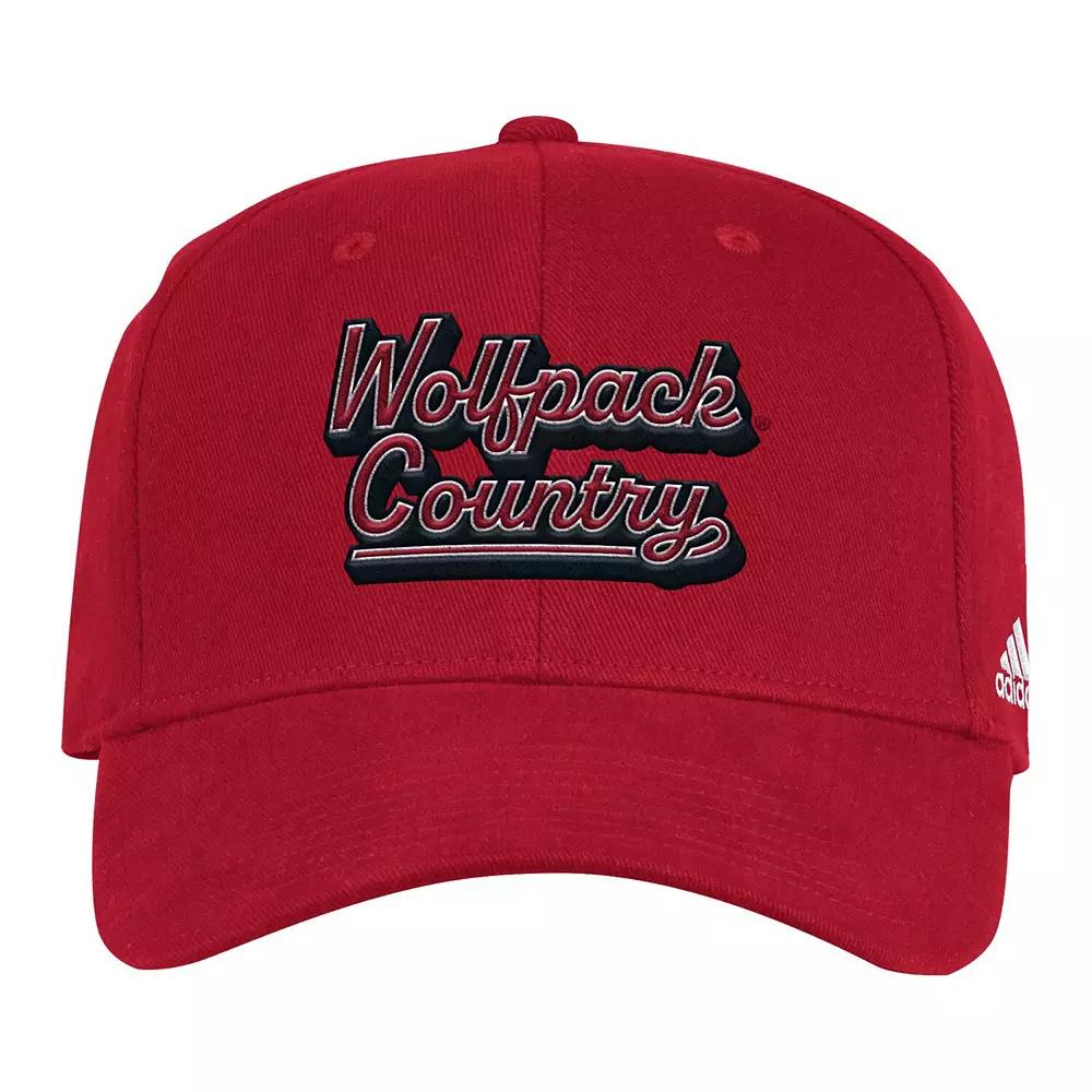 Men's adidas Red NC State Wolfpack Chant Flex Hat,  Product Image