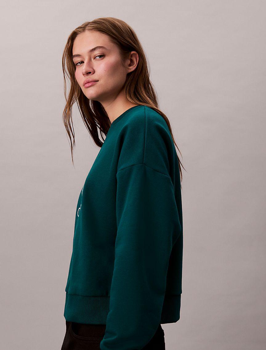 Fleece Logo Graphic Relaxed Sweatshirt Product Image