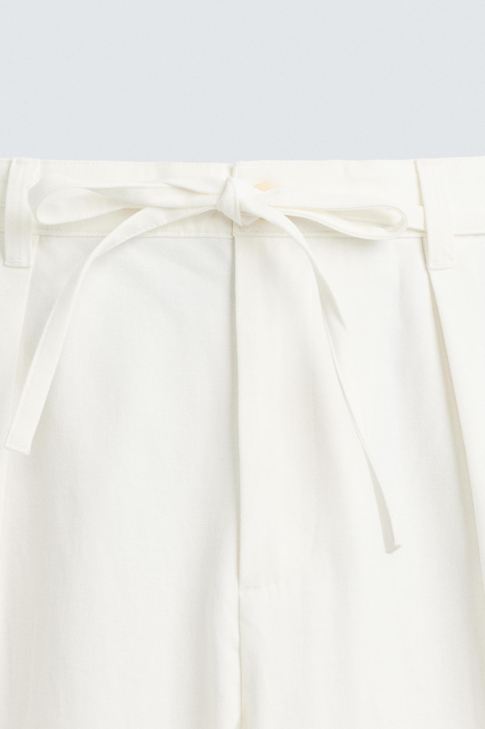 RELAXED FIT PLEATED PANTS Product Image