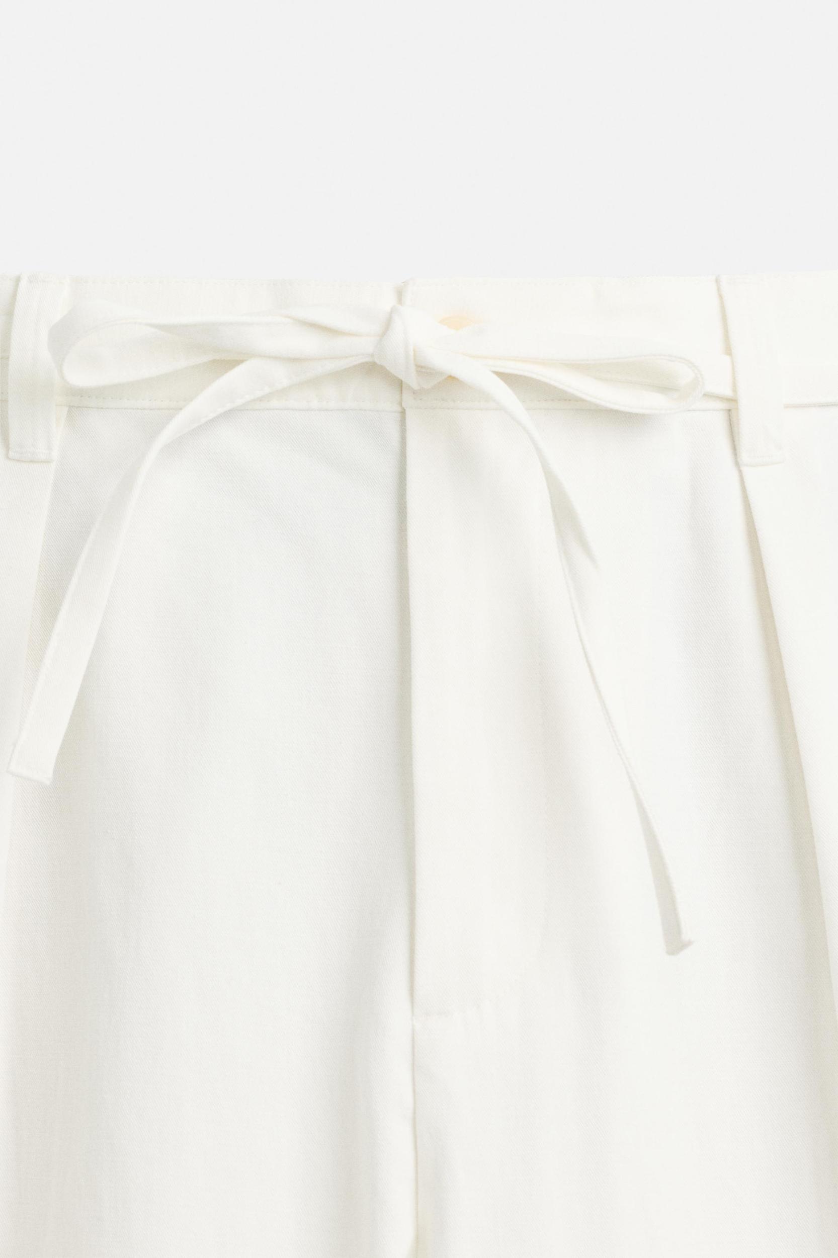 RELAXED FIT PLEATED PANTS Product Image