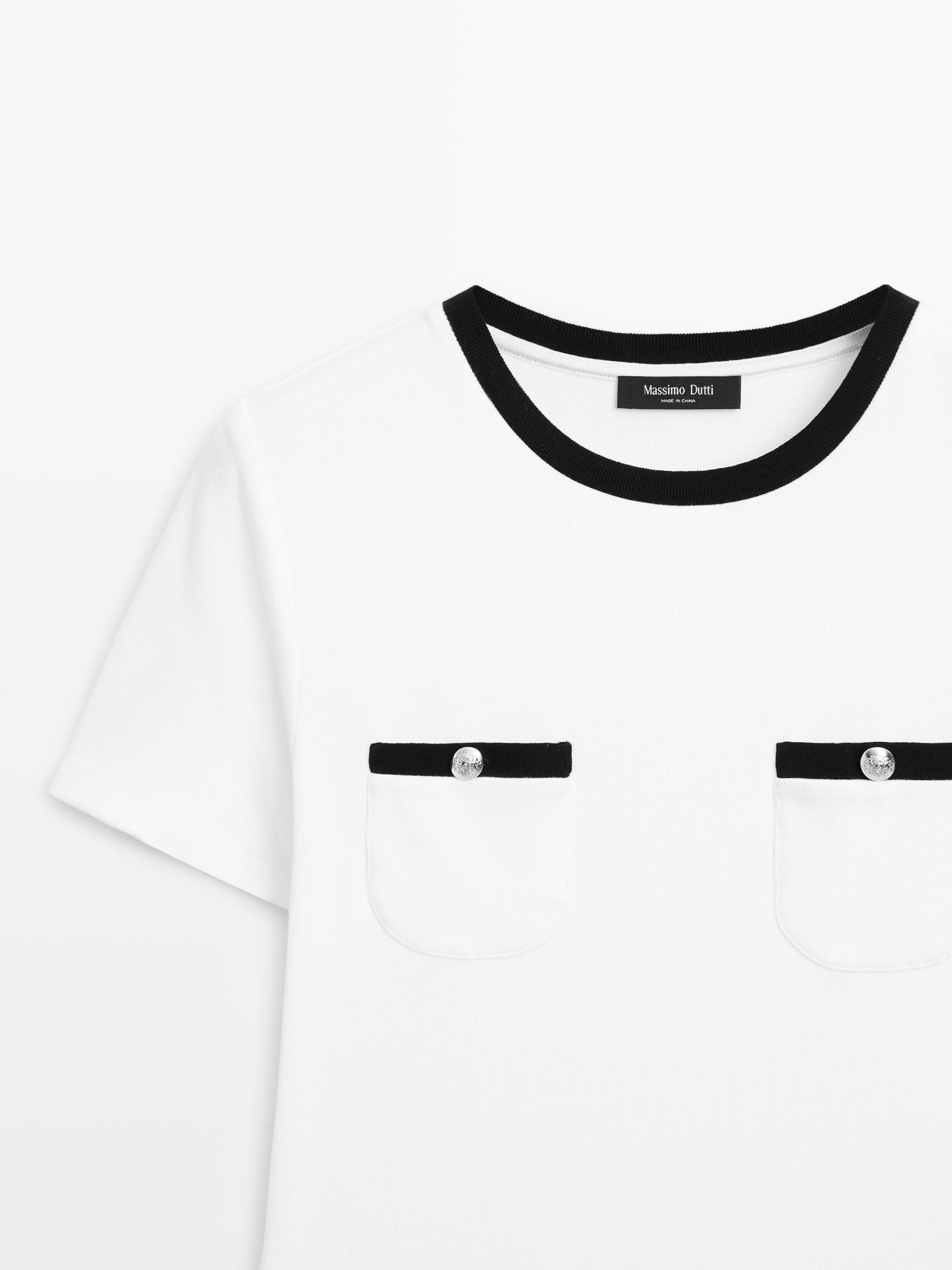 Short sleeve T-shirt with pocket details Product Image