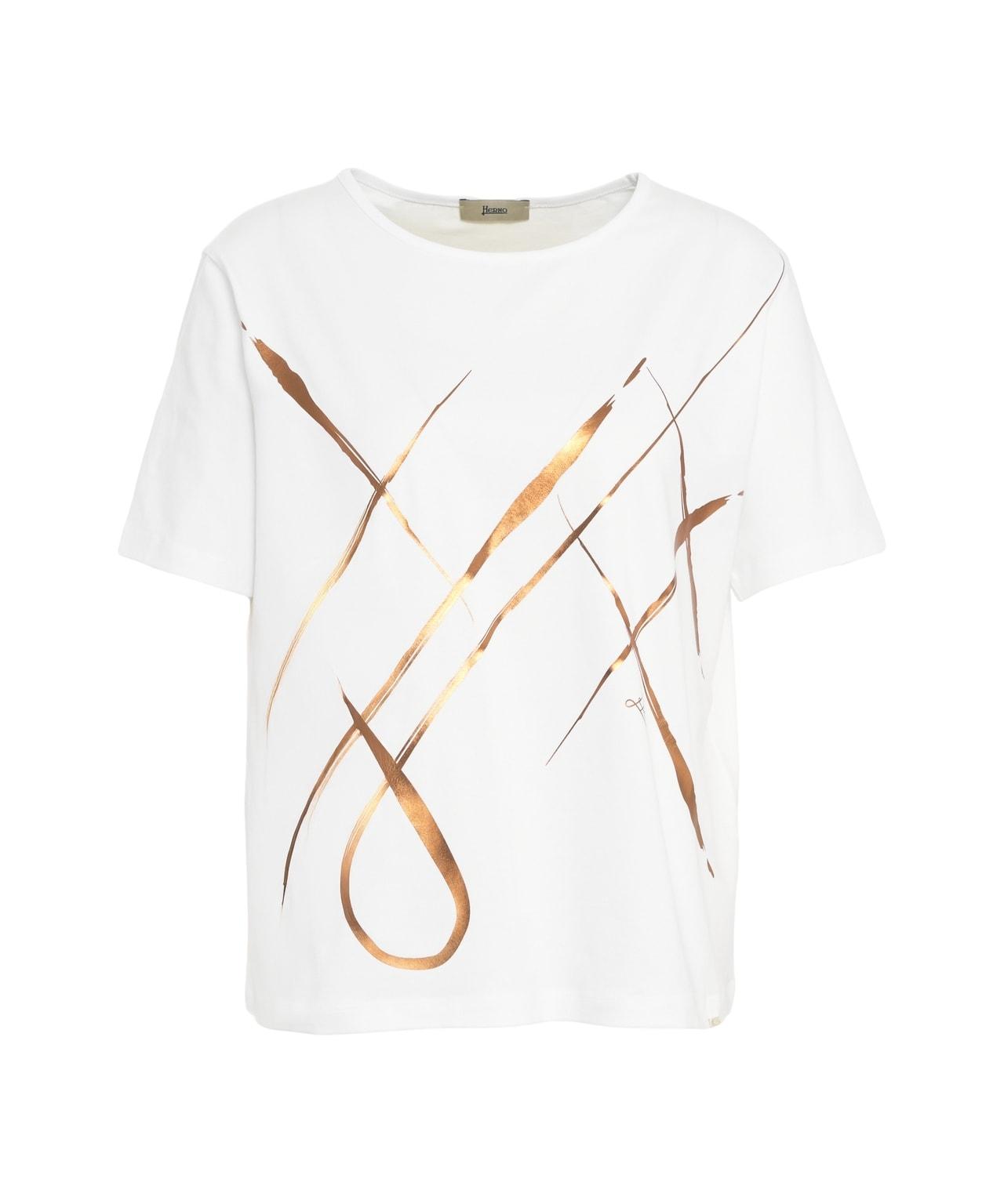 T-shirt with metallic print Product Image